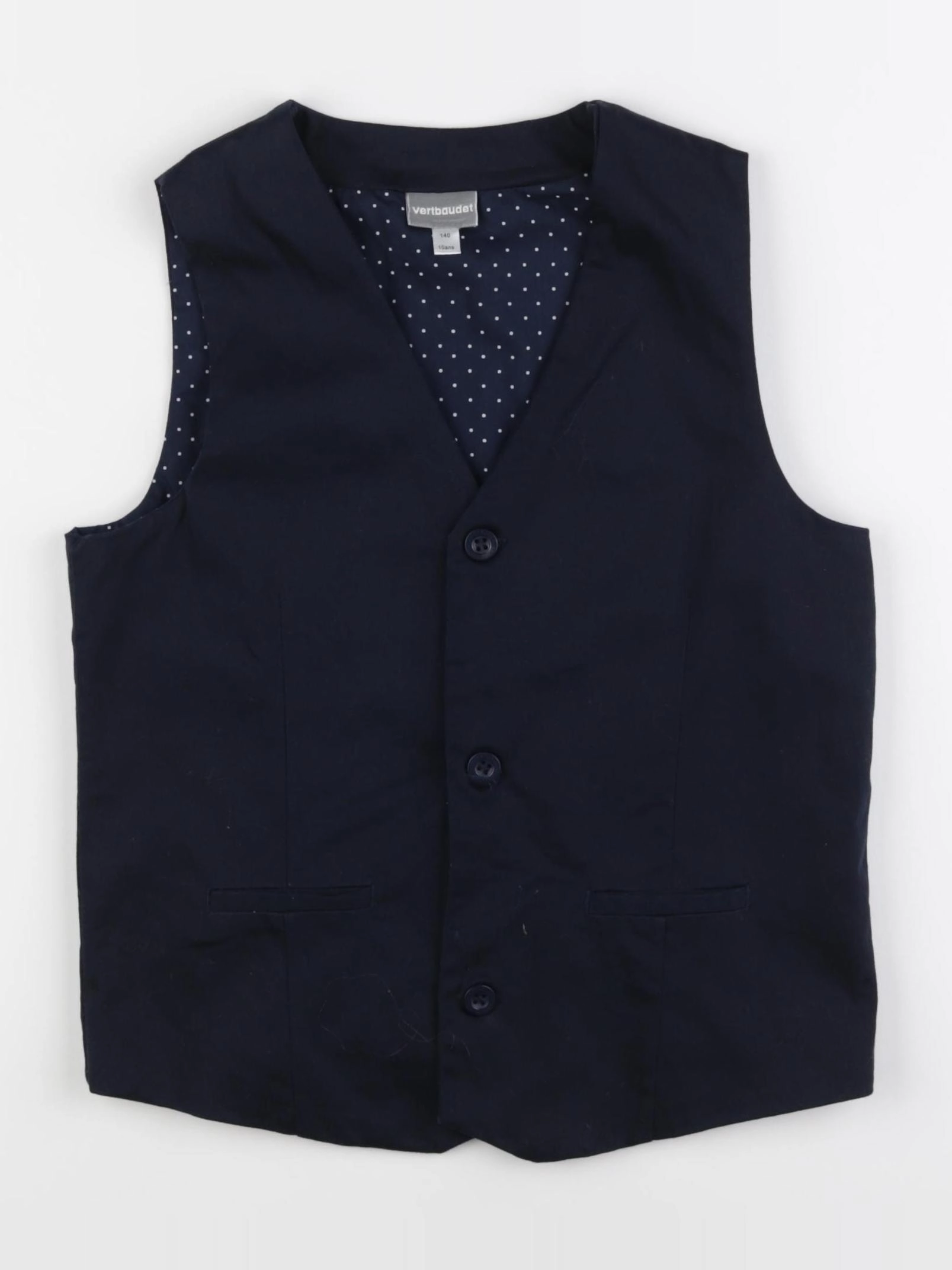 Vertbaudet - gilet bleu - 10 ans
