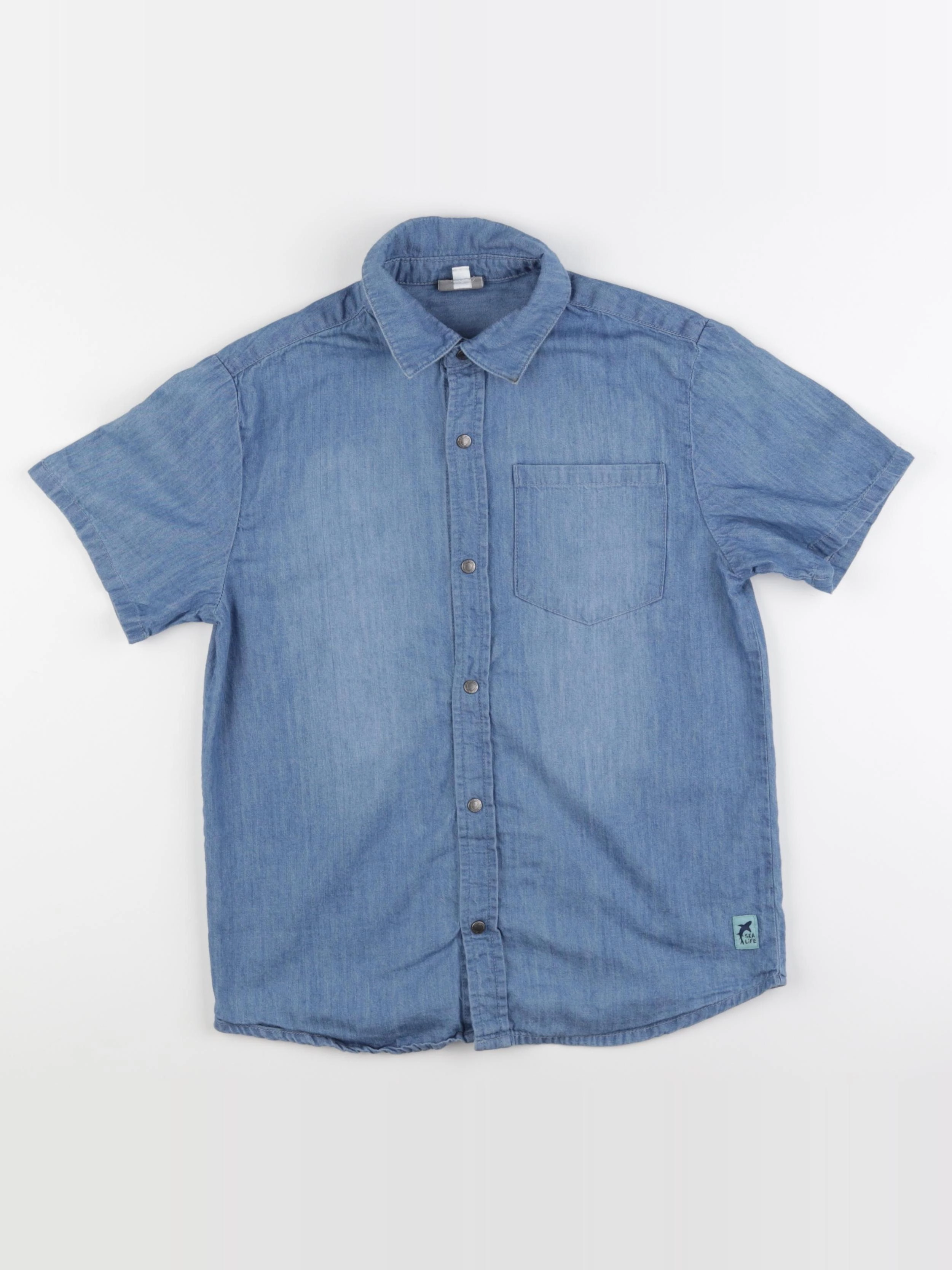 Vertbaudet - chemise bleu - 10 ans