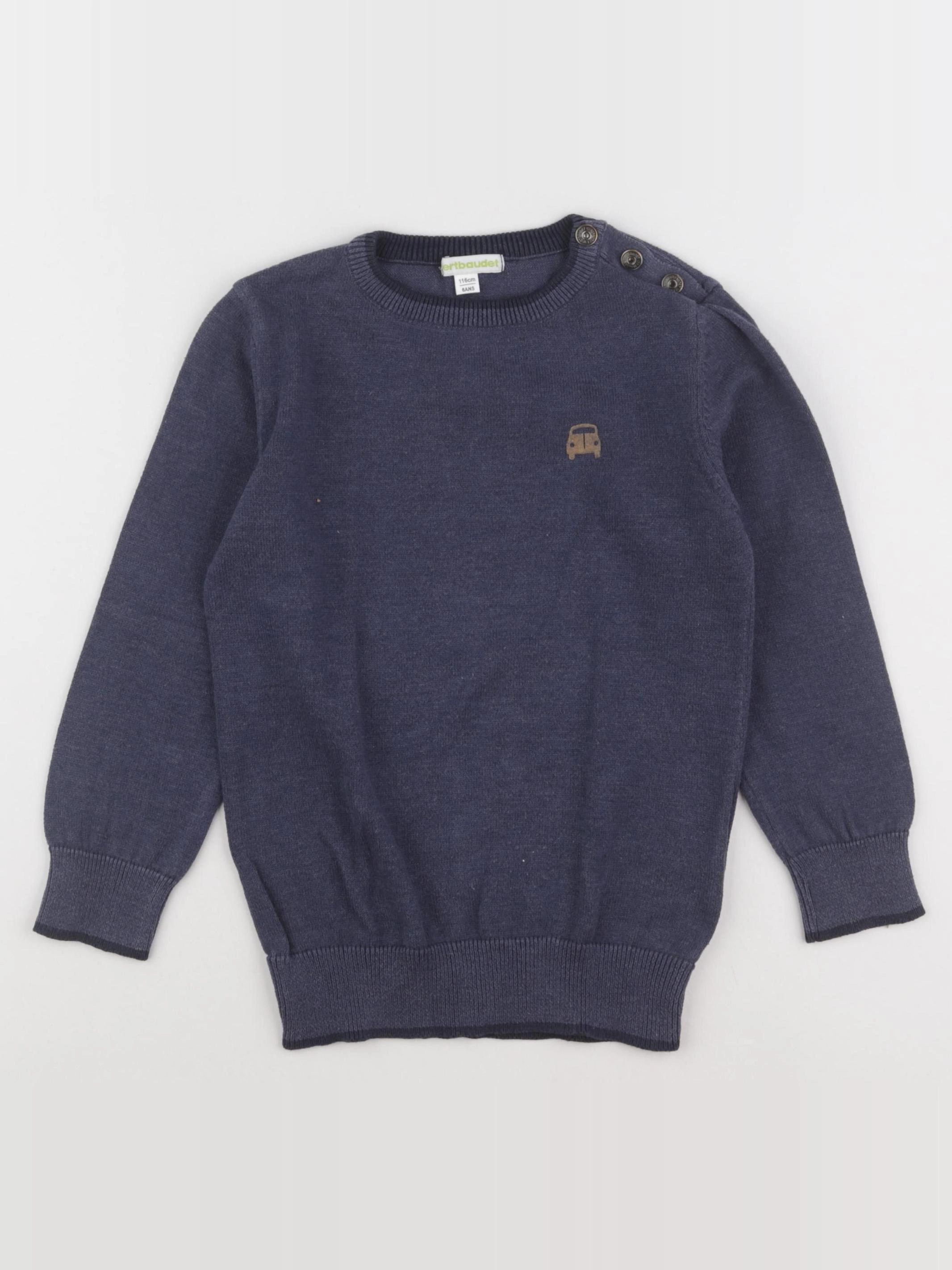 Vertbaudet - pull bleu - 6 ans