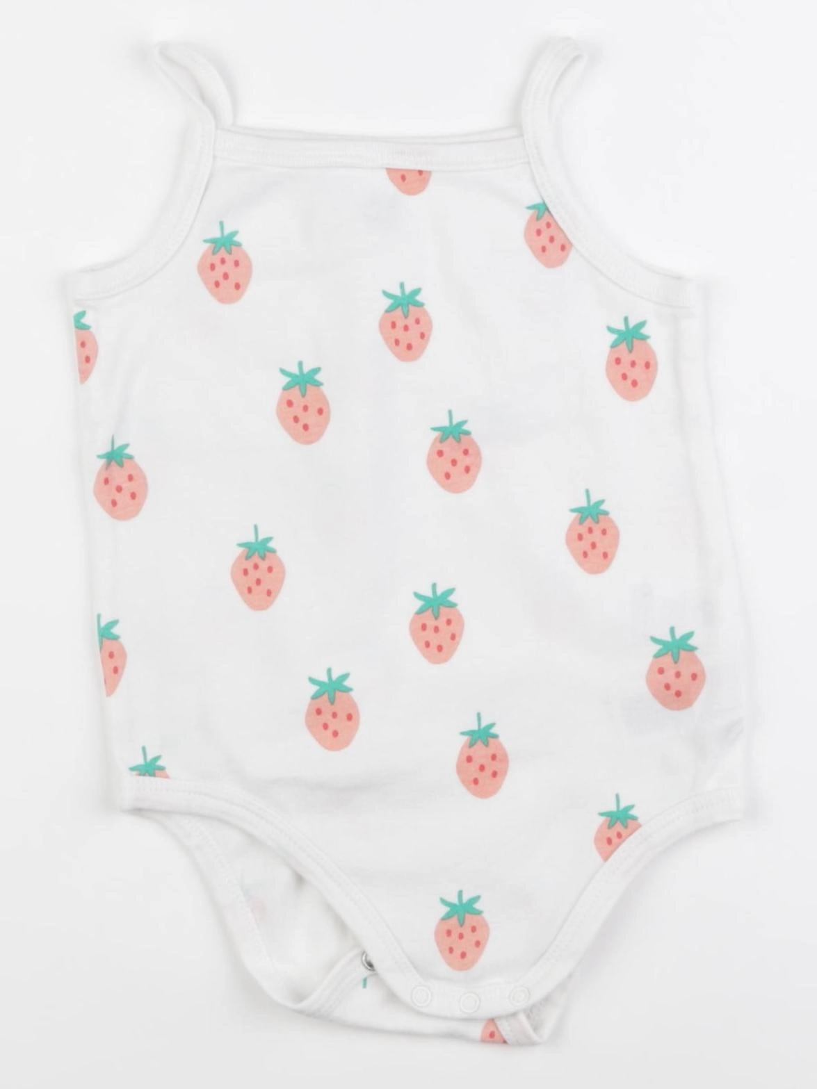 La Redoute - body rose, blanc - 3 ans