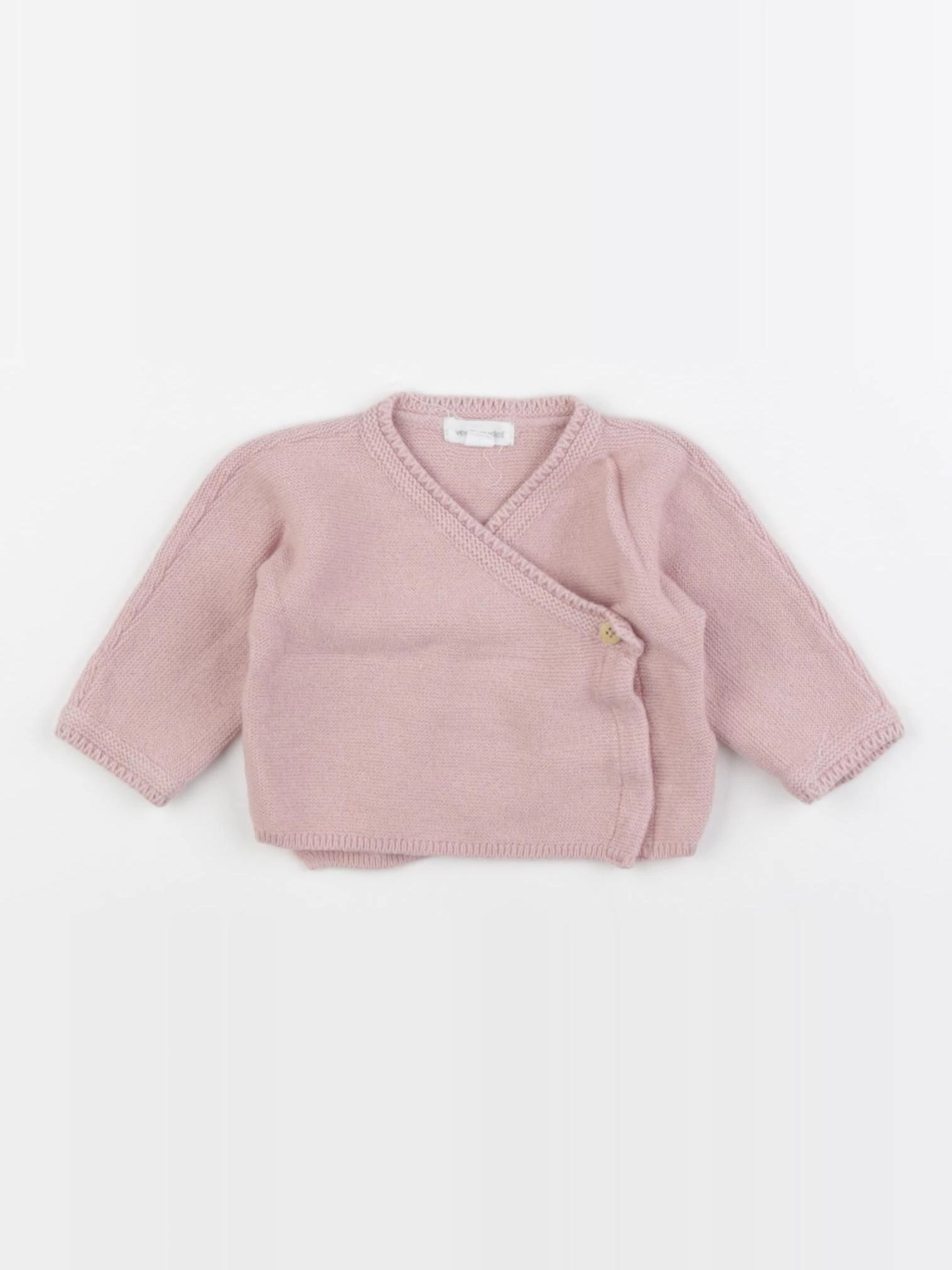 Vertbaudet - gilet rose - 1 mois