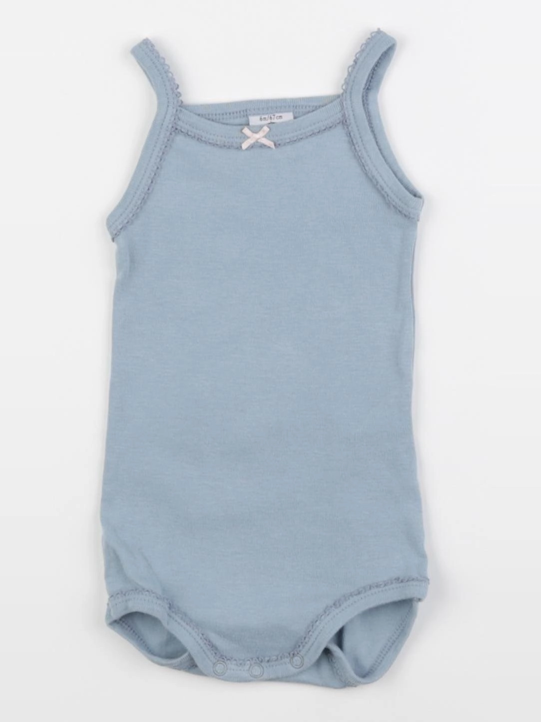 Petit Bateau - body bleu - 6 mois