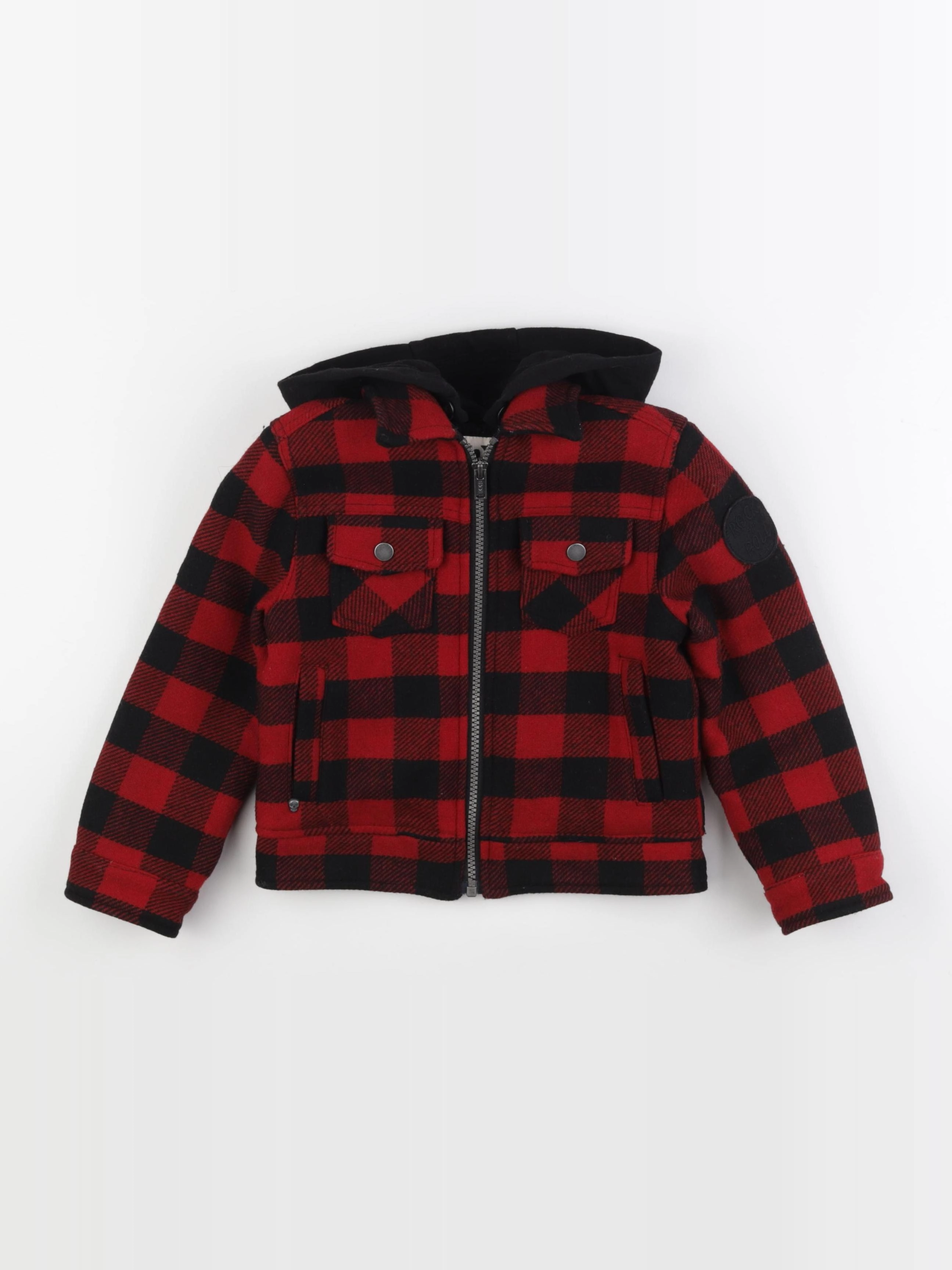 IKKS - veste doublé rouge, noir - 5 ans
