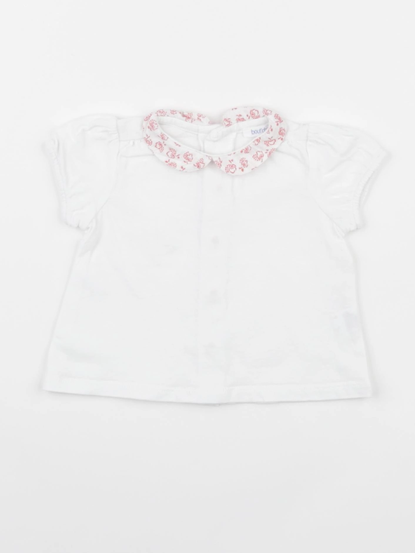 Boutchou - tee-shirt blanc - 1 mois