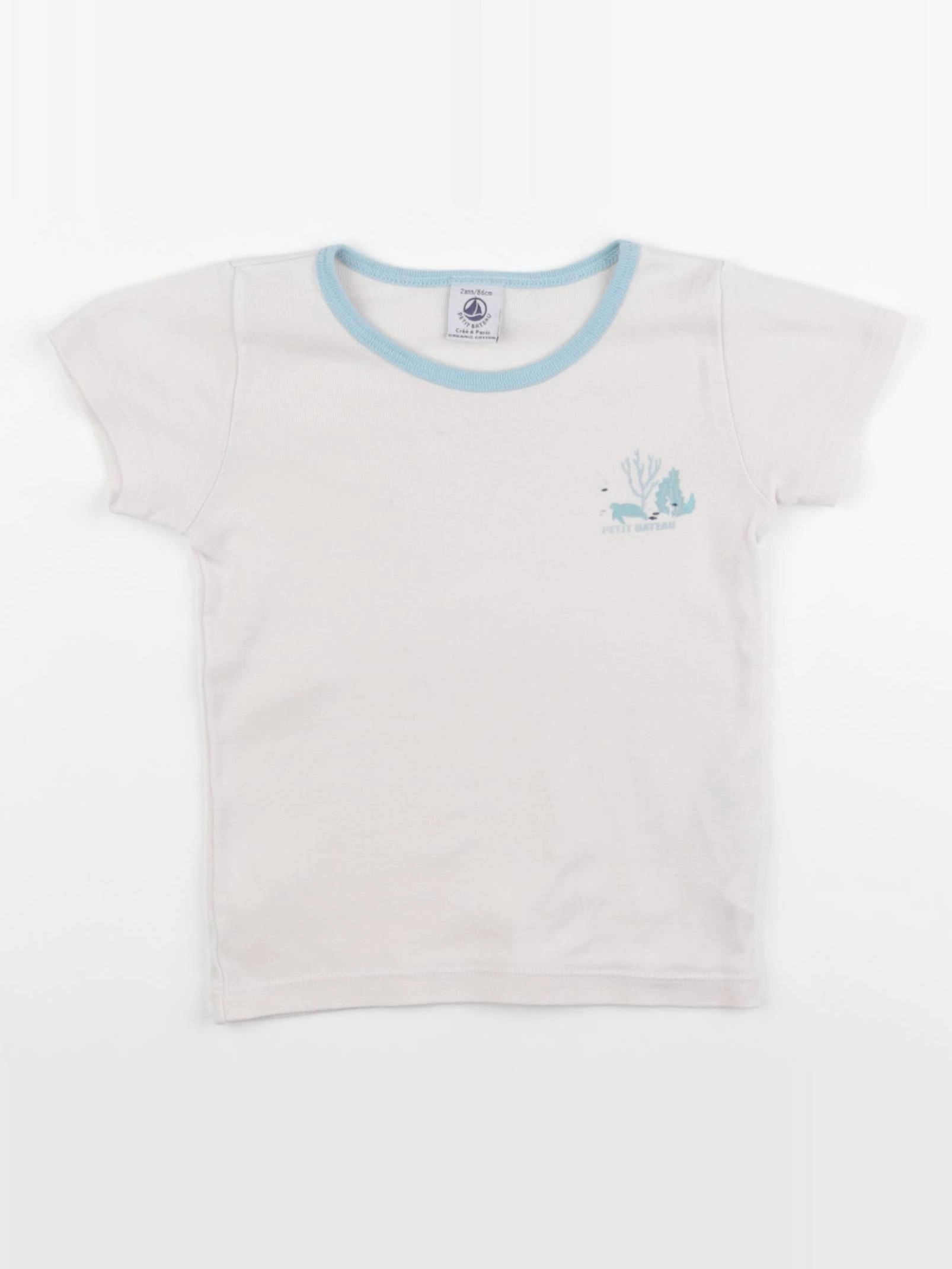 Petit Bateau - maillot de corps blanc - 2 ans