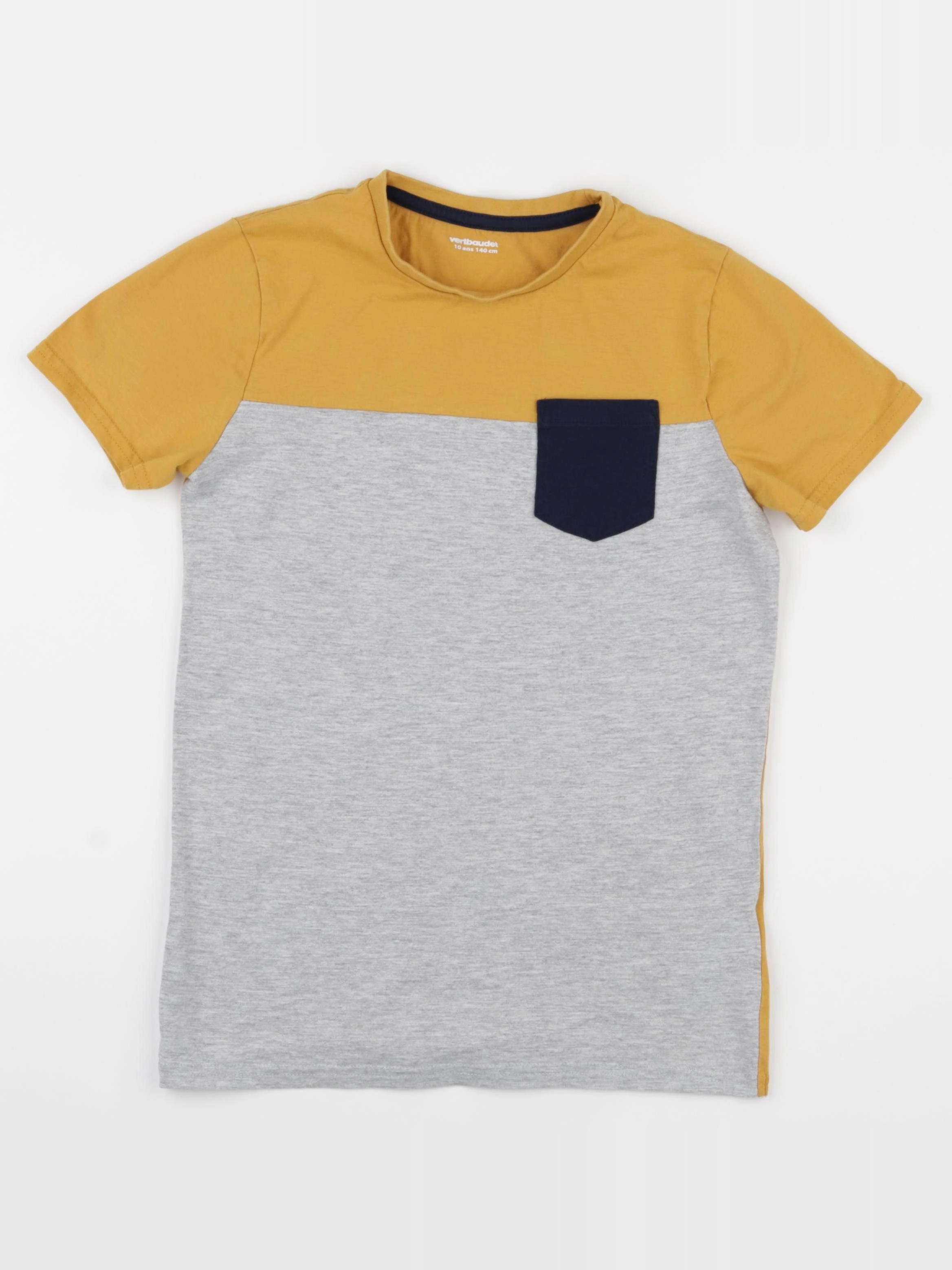 Vertbaudet - tee-shirt jaune - 10 ans