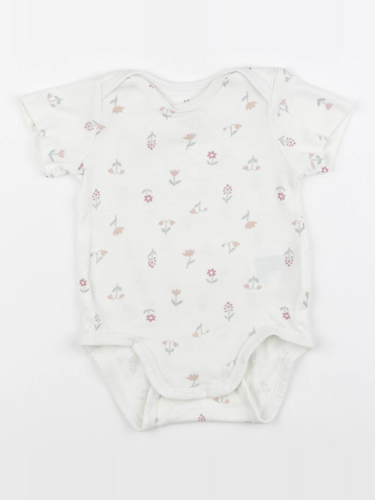 H&M - body beige - 4/6 mois