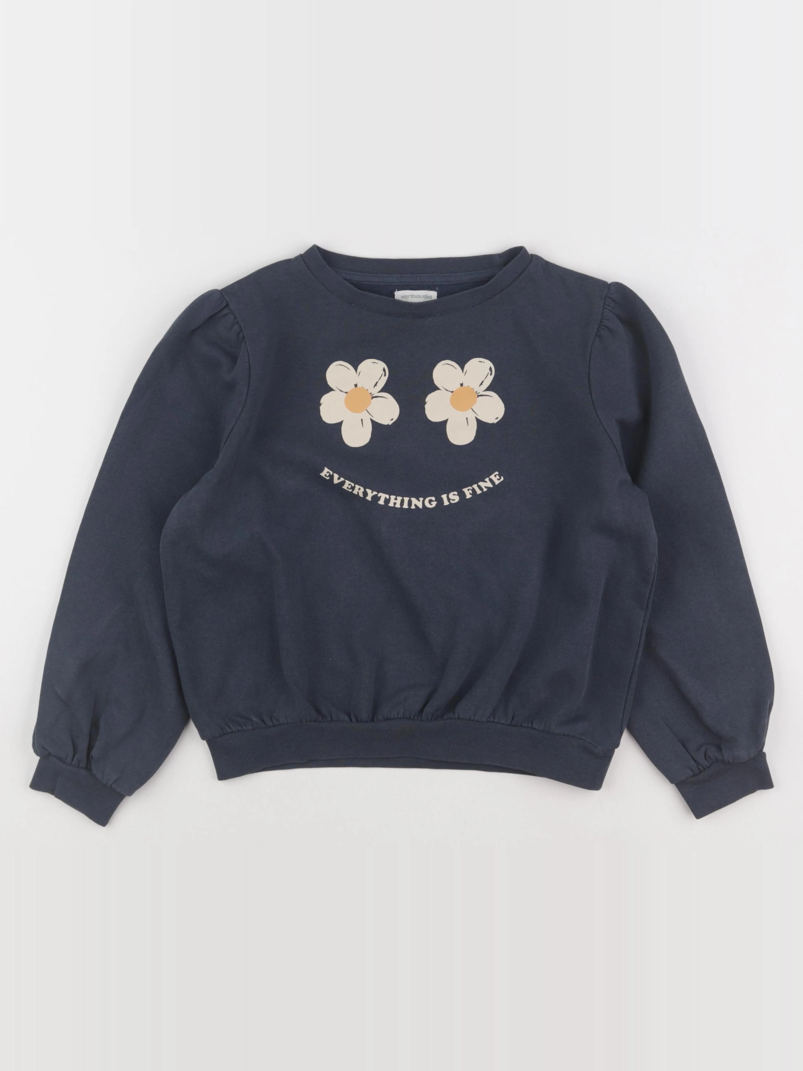 Vertbaudet - sweat bleu - 8 ans