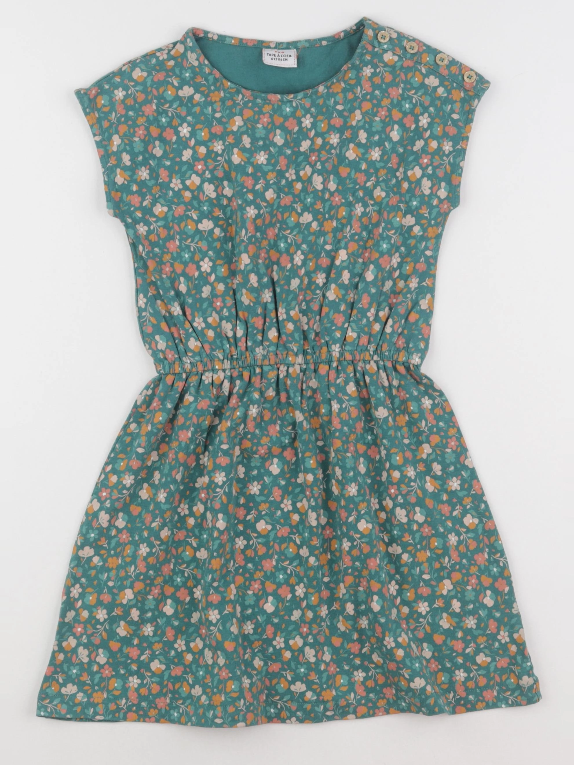 Tape à l'oeil - robe vert - 6 ans