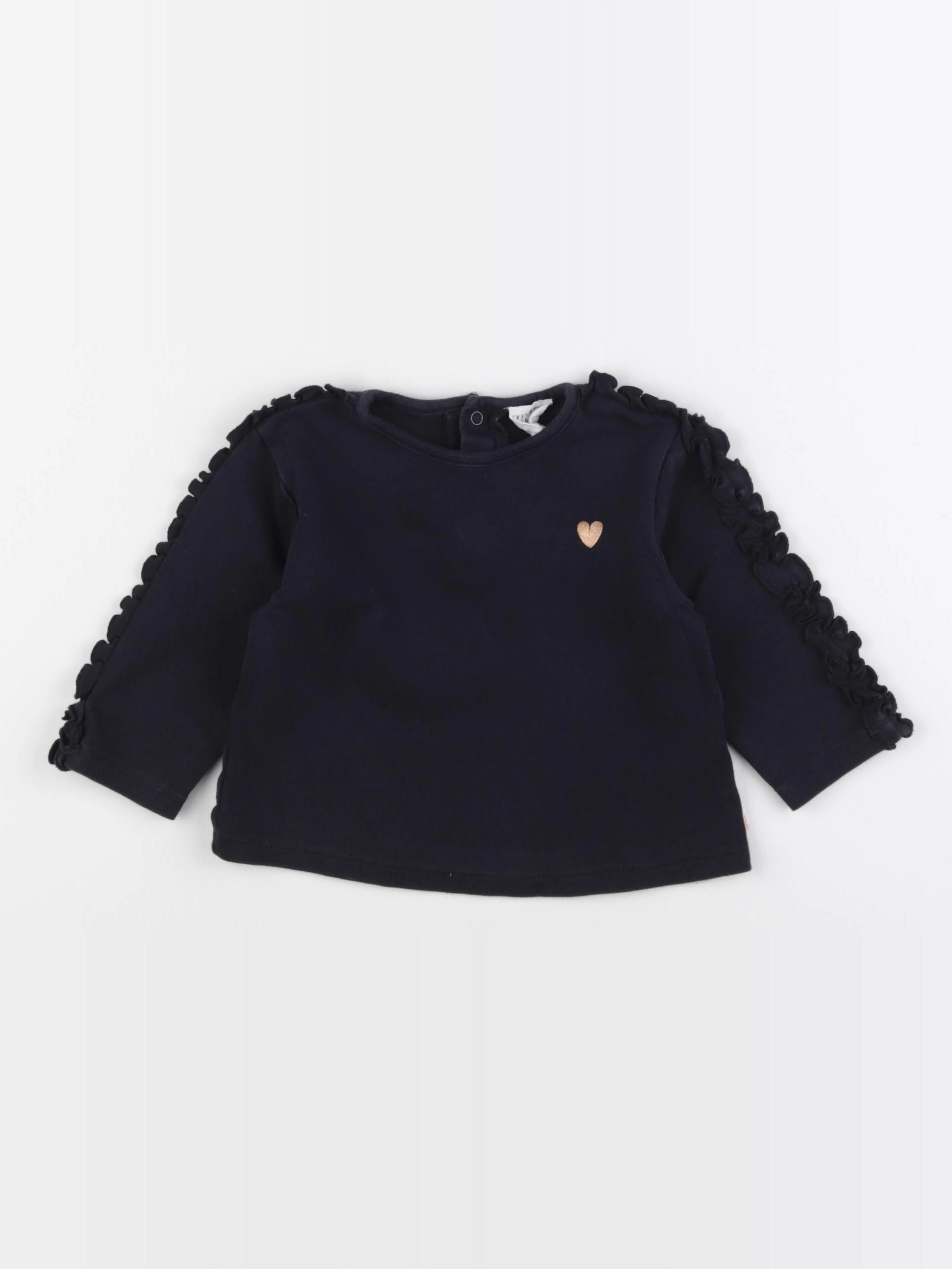 Carrément Beau - tee-shirt bleu - 12 mois