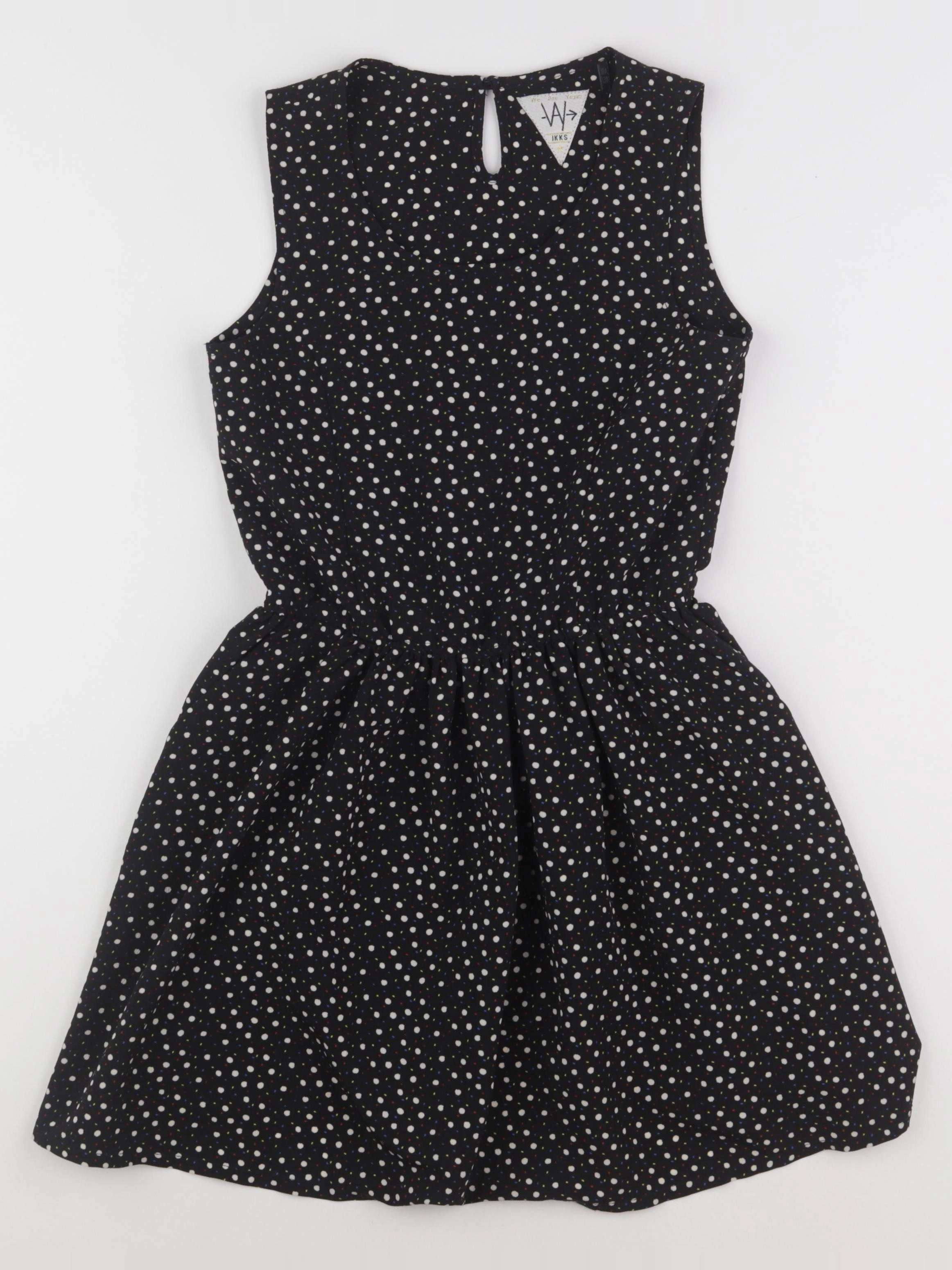 IKKS - robe noir, blanc - 10 ans
