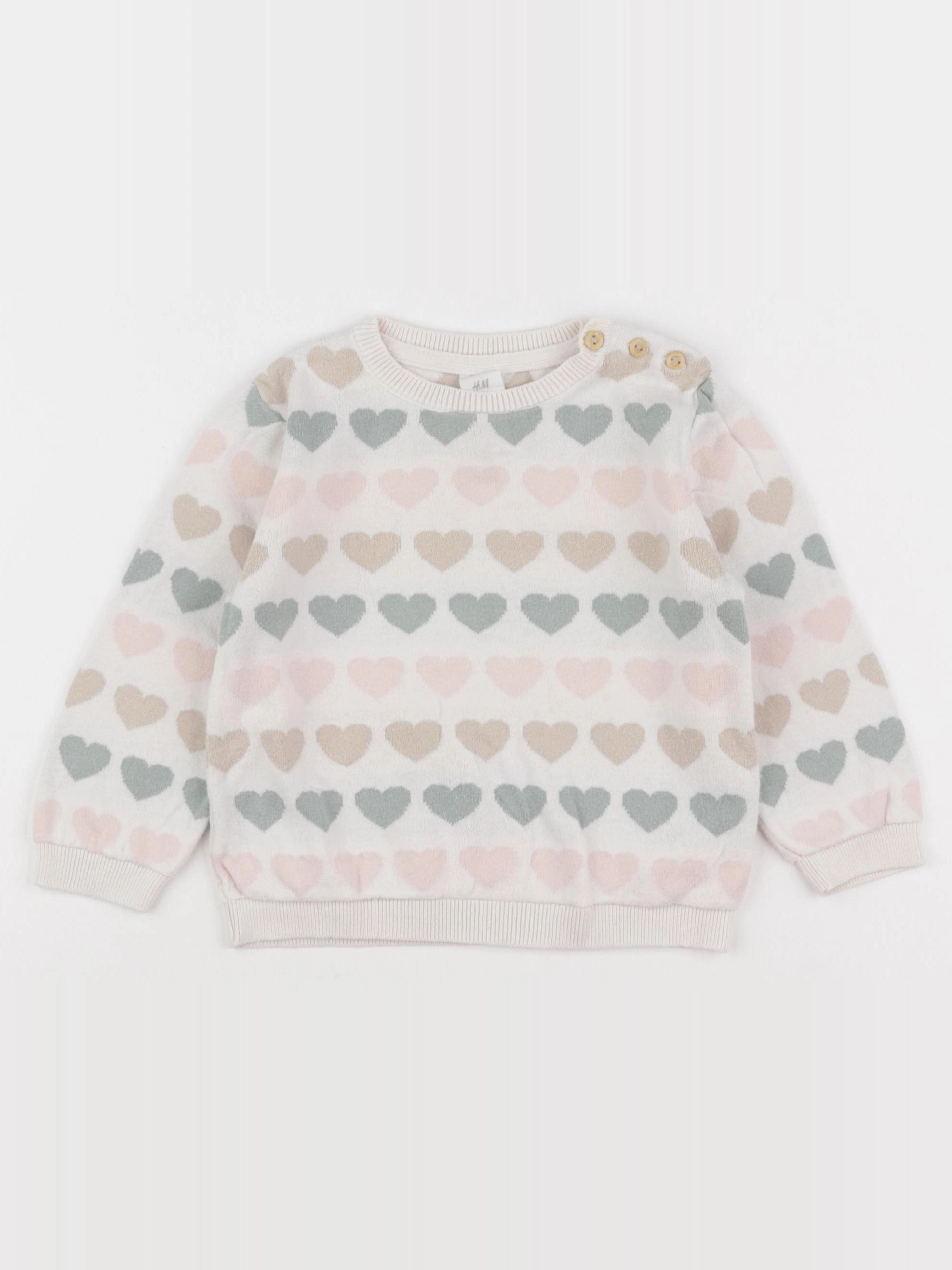 H&M - pull multicolore - 12/18 mois