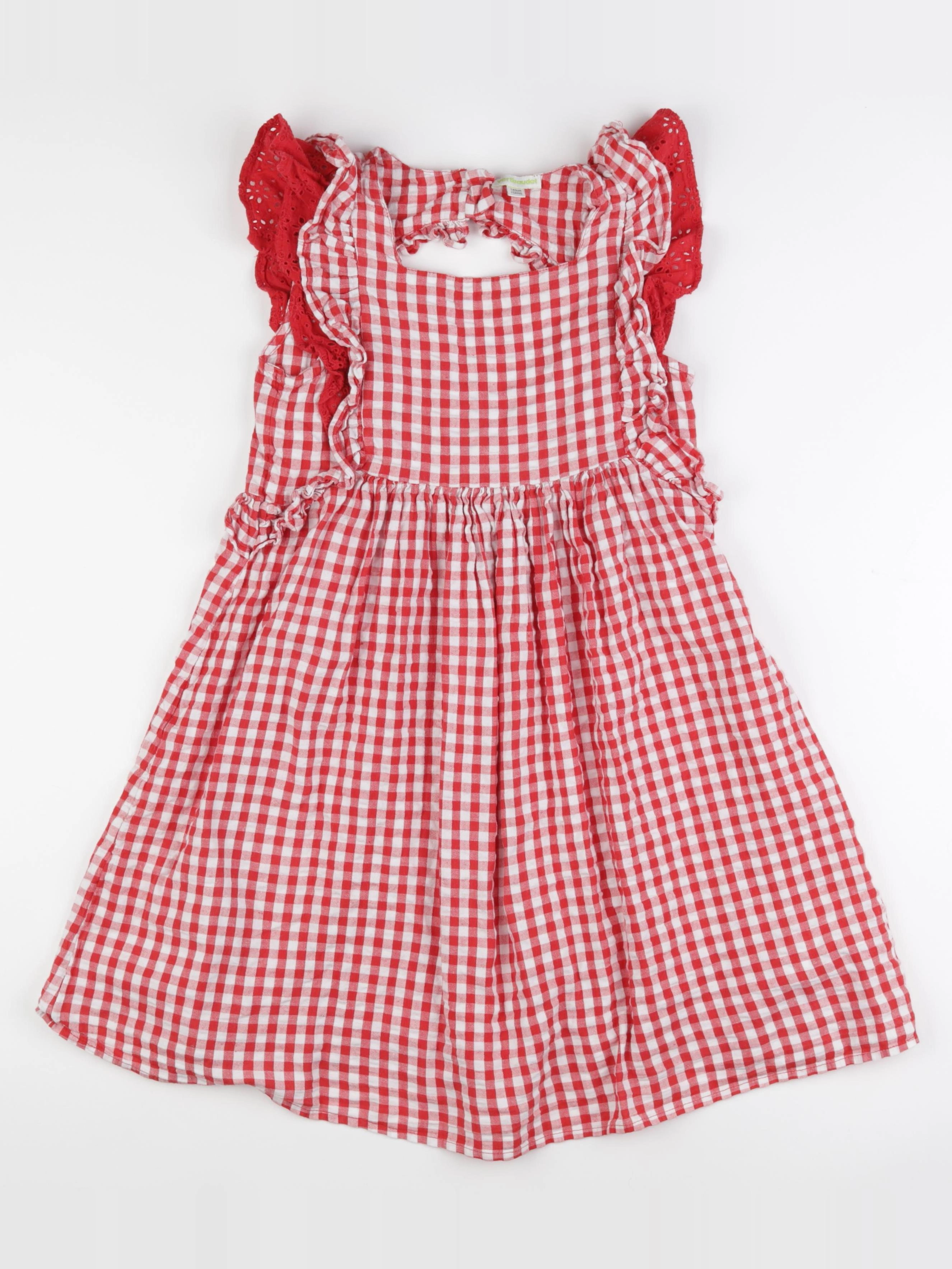 Vertbaudet - robe blanc, rouge - 10 ans
