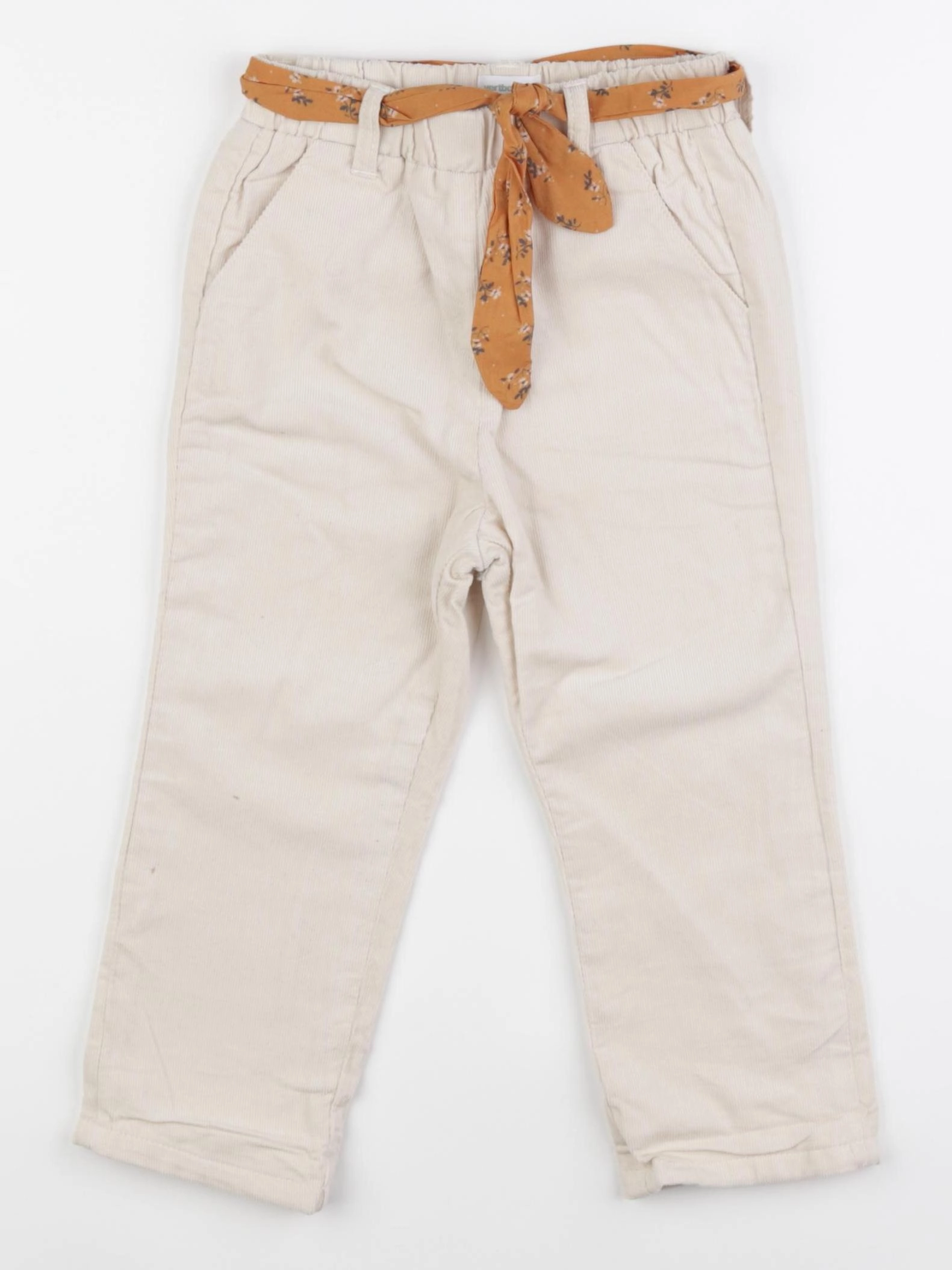 Vertbaudet - pantalon beige - 24 mois