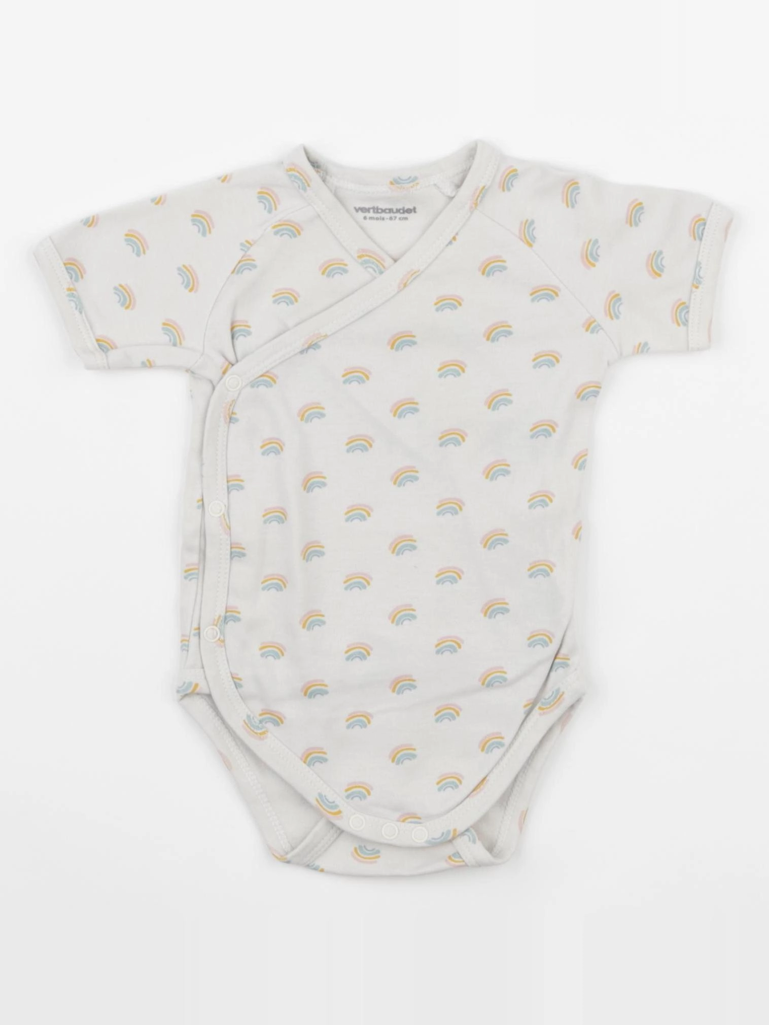 Vertbaudet - body beige - 6 mois