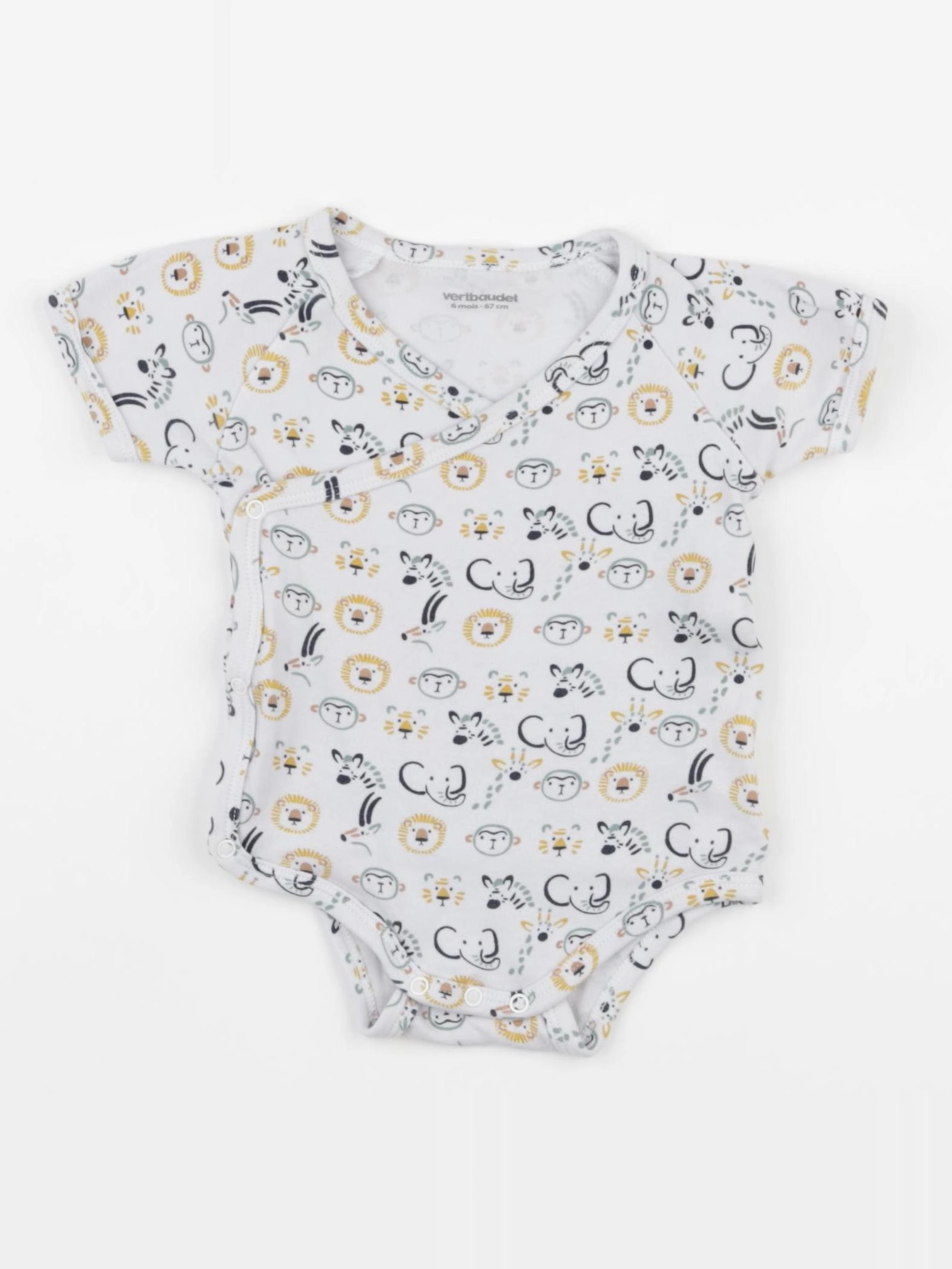 Vertbaudet - body blanc - 6 mois