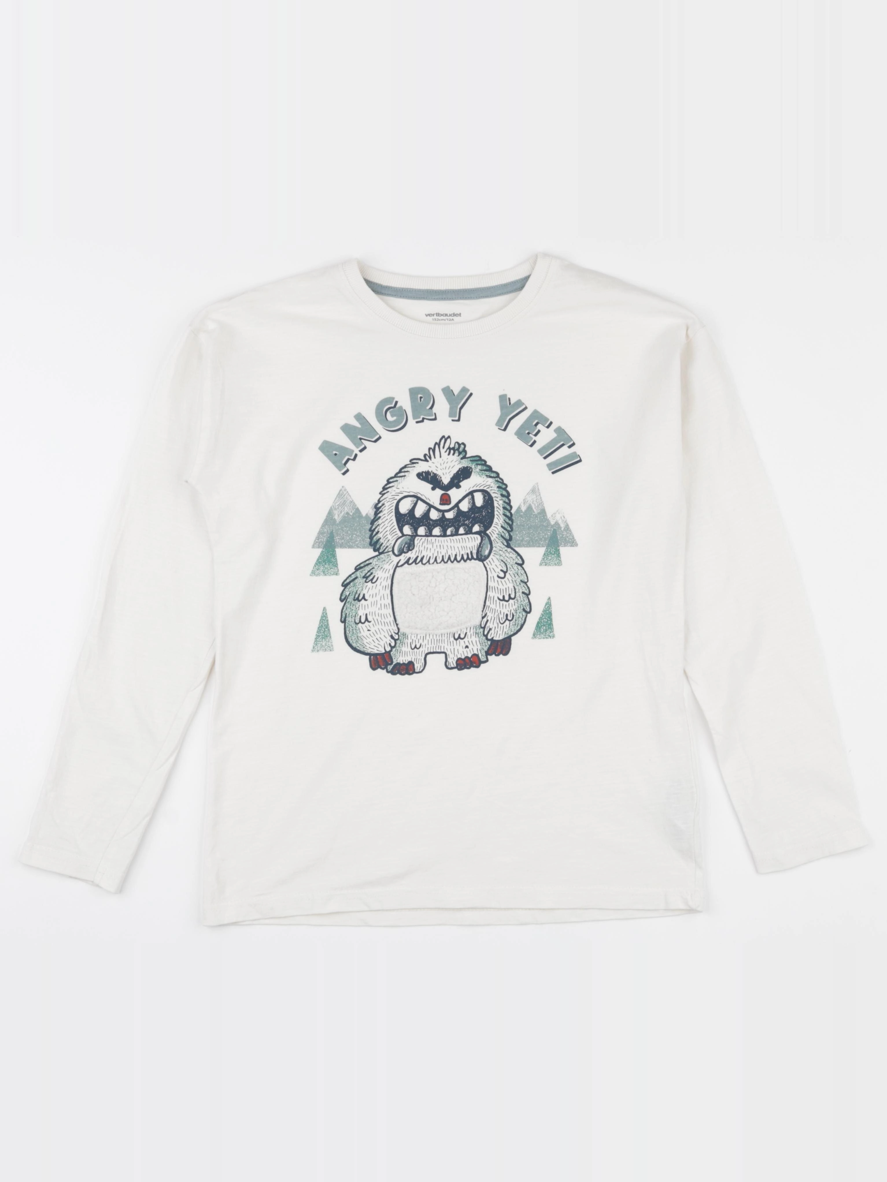 Vertbaudet - tee-shirt blanc - 12 ans