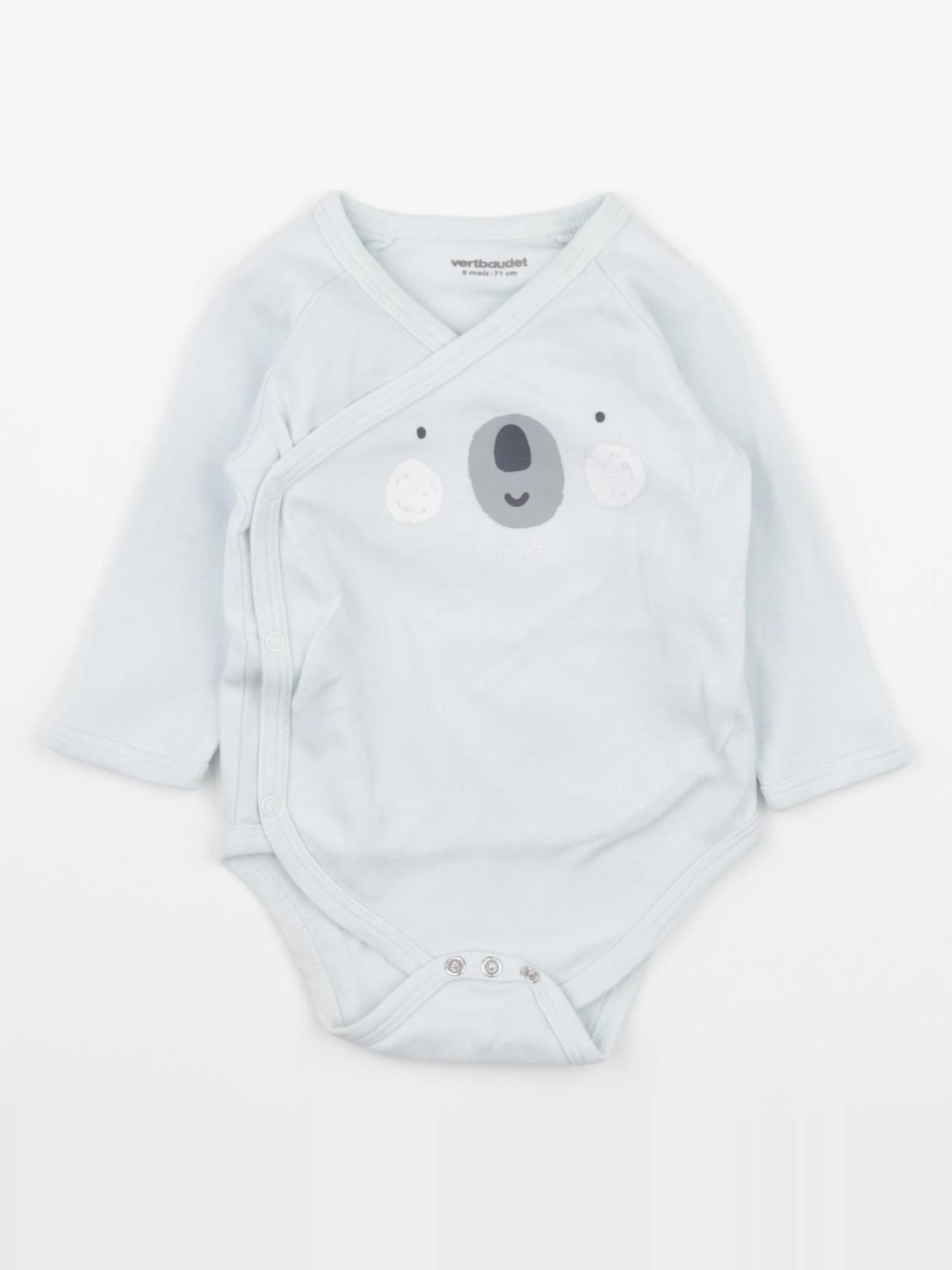 Vertbaudet - body bleu - 9 mois