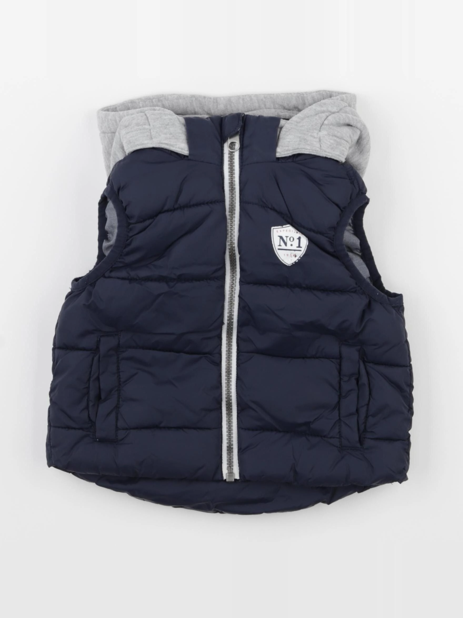 H&M - doudoune bleu - 12/24 mois