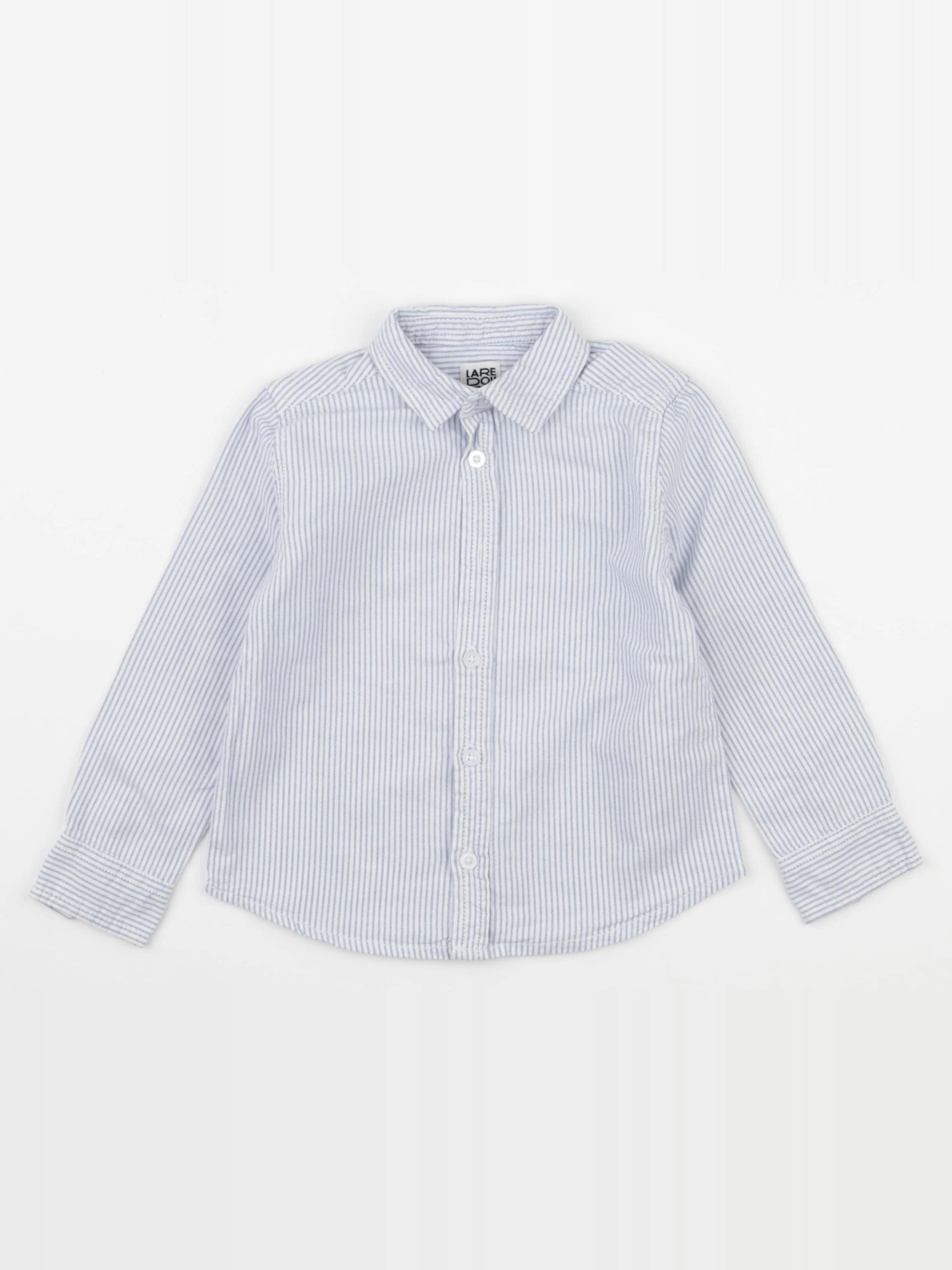 La Redoute - chemise blanc, bleu - 3 ans