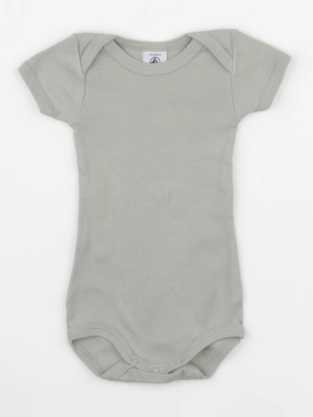 Petit Bateau - body vert - 3 mois