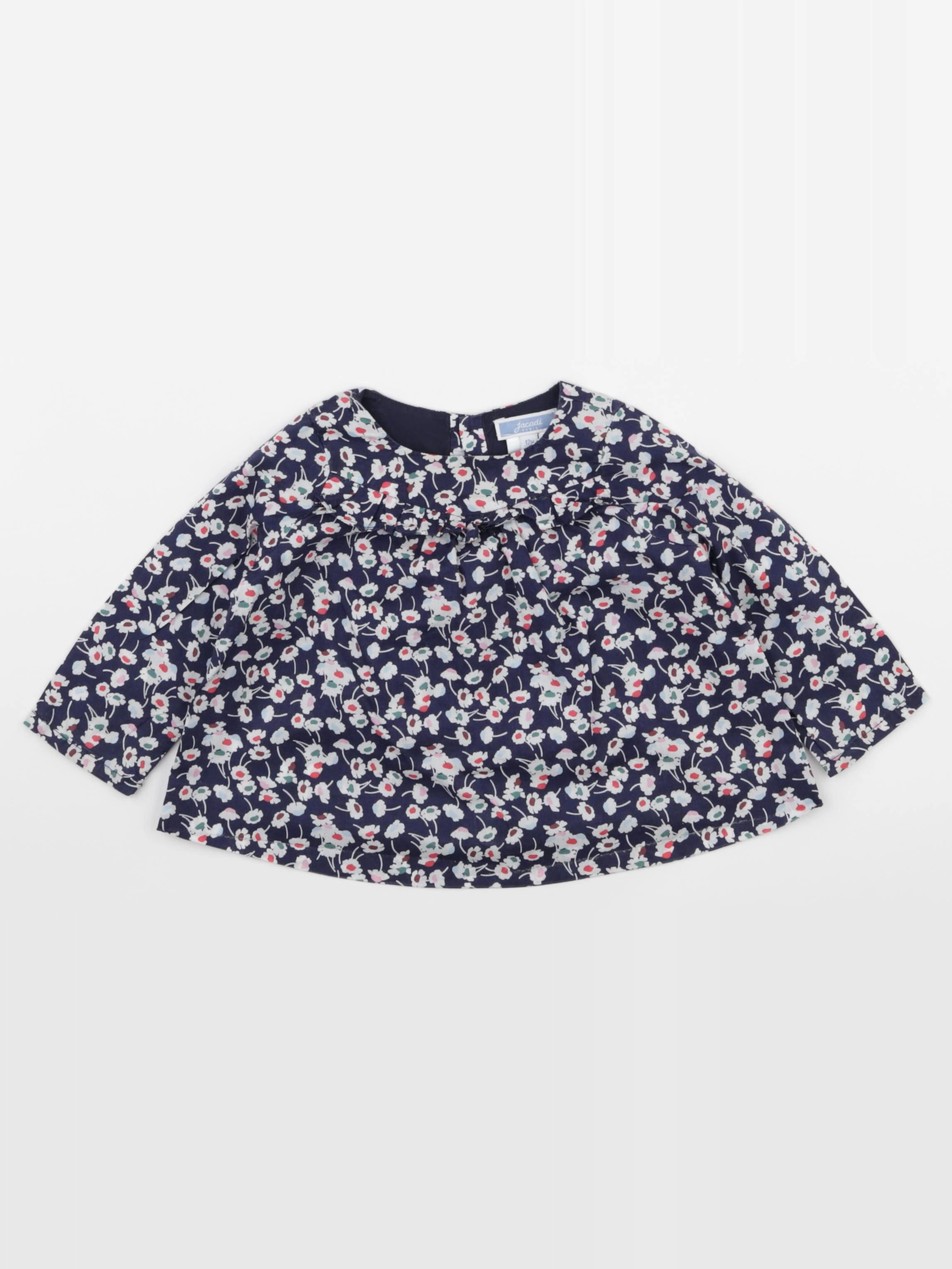 Jacadi - blouse liberty bleu - 12 mois