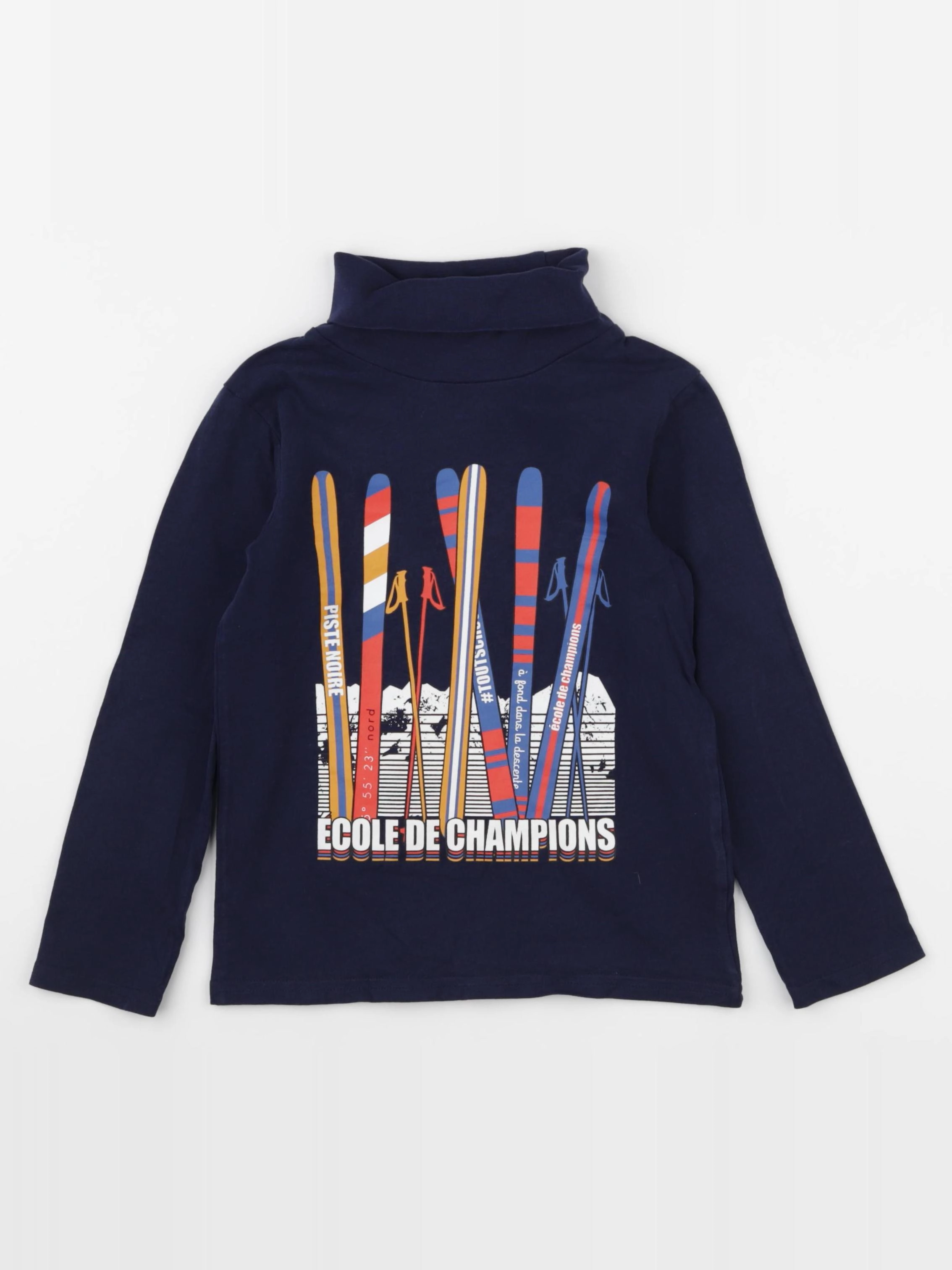 Vertbaudet - sous-pull bleu - 6 ans