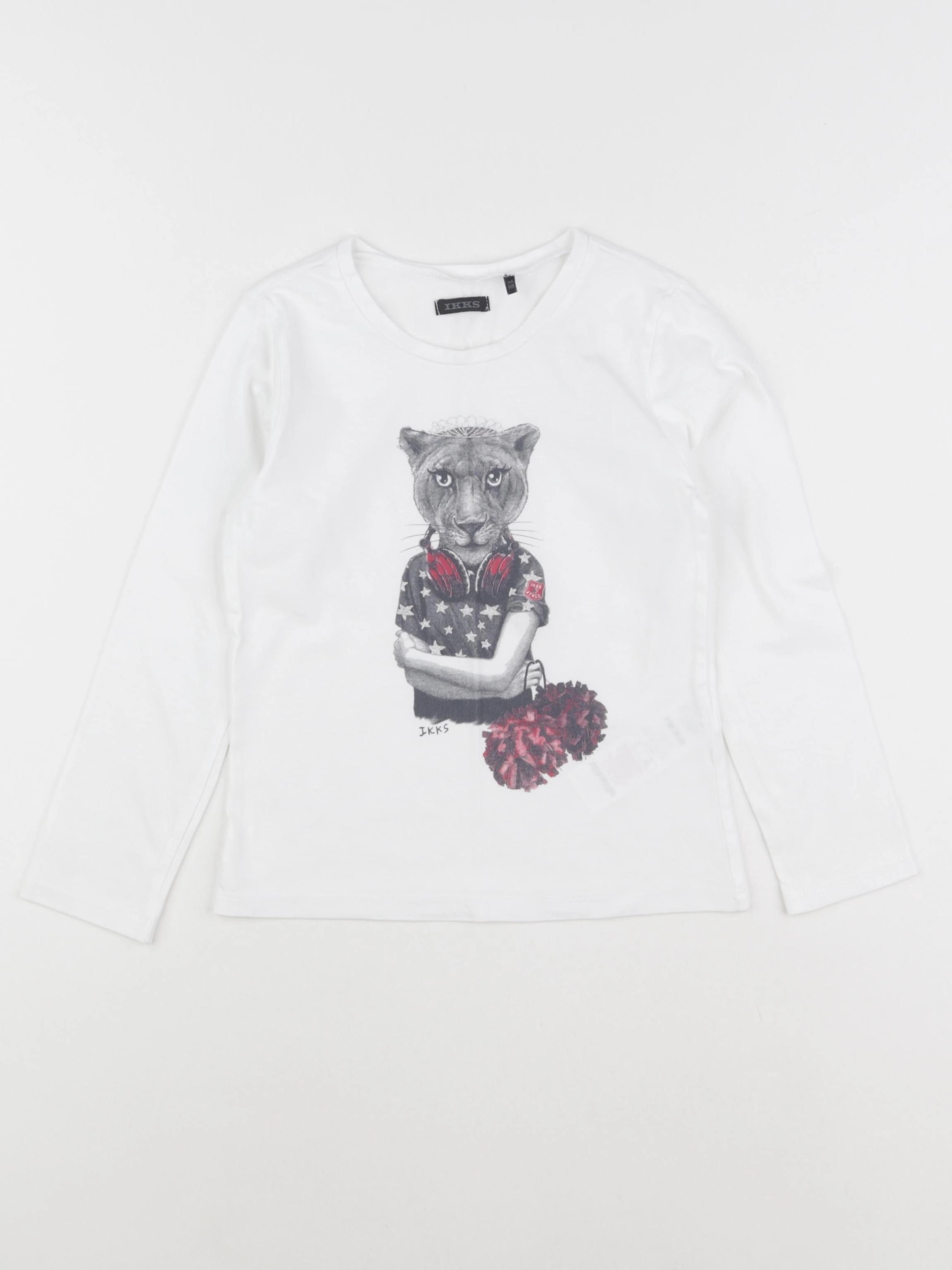 IKKS - tee-shirt blanc - 5 ans