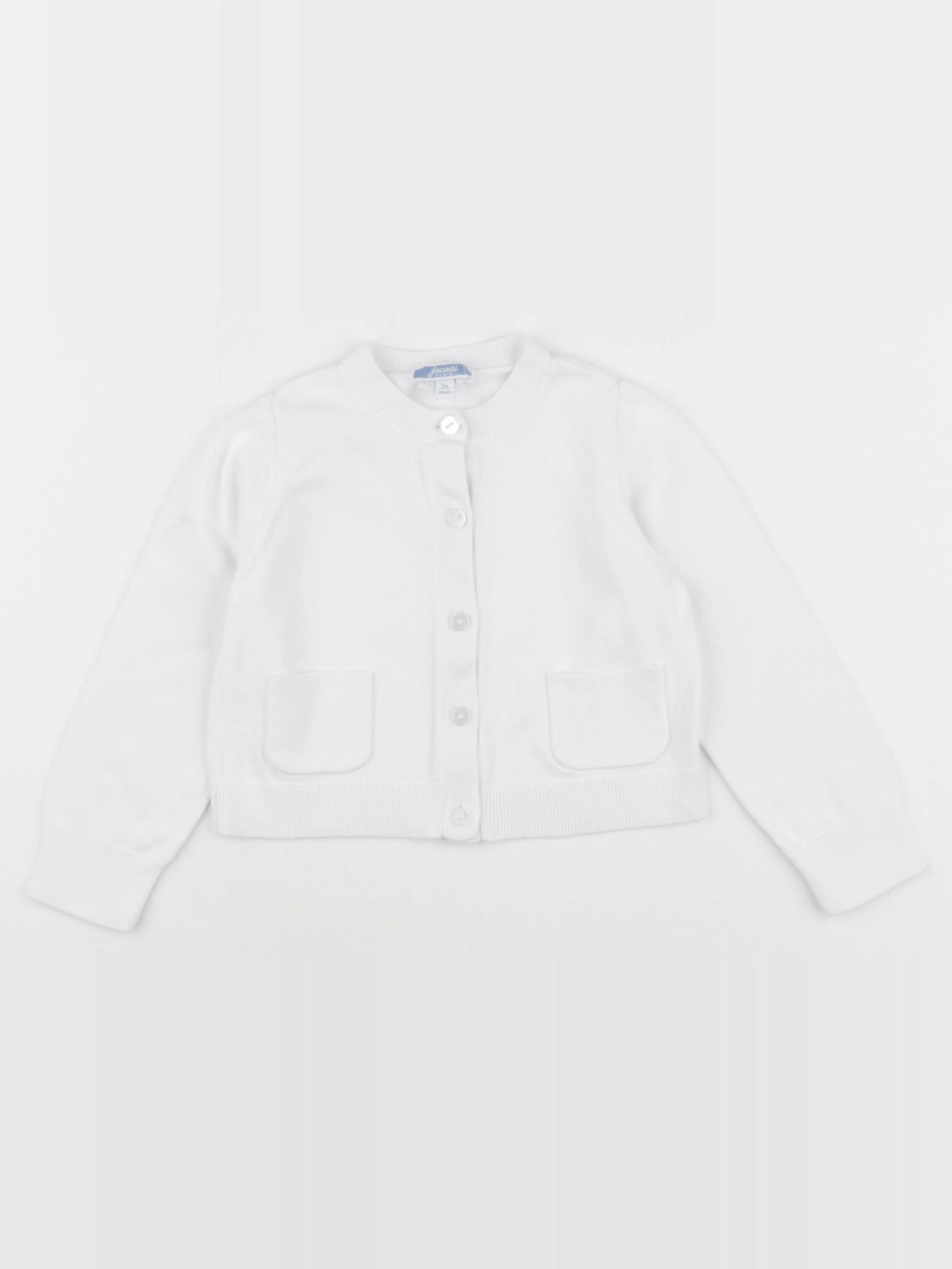 Jacadi - gilet blanc - 3 ans