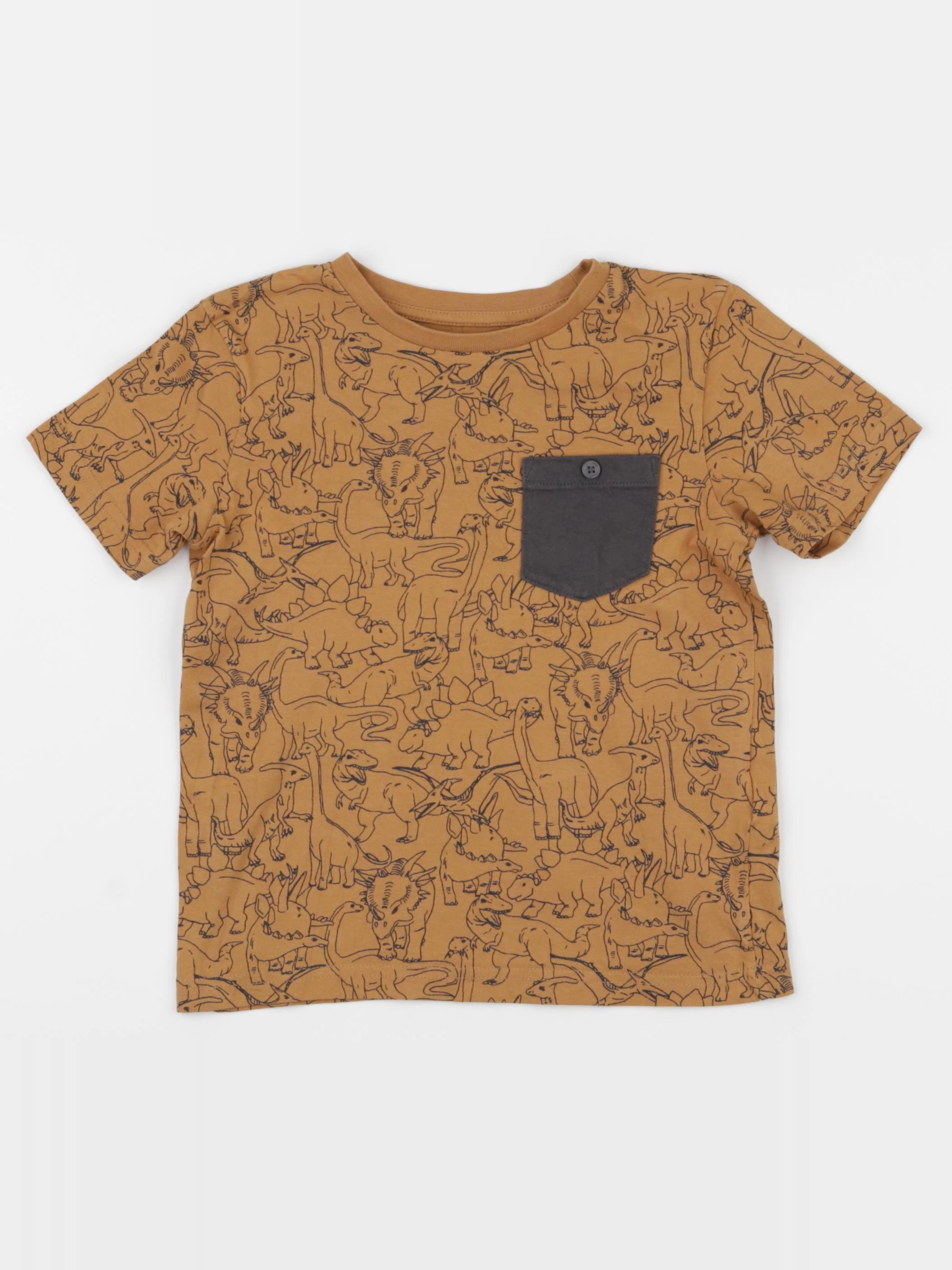 Vertbaudet - tee-shirt marron - 6 ans