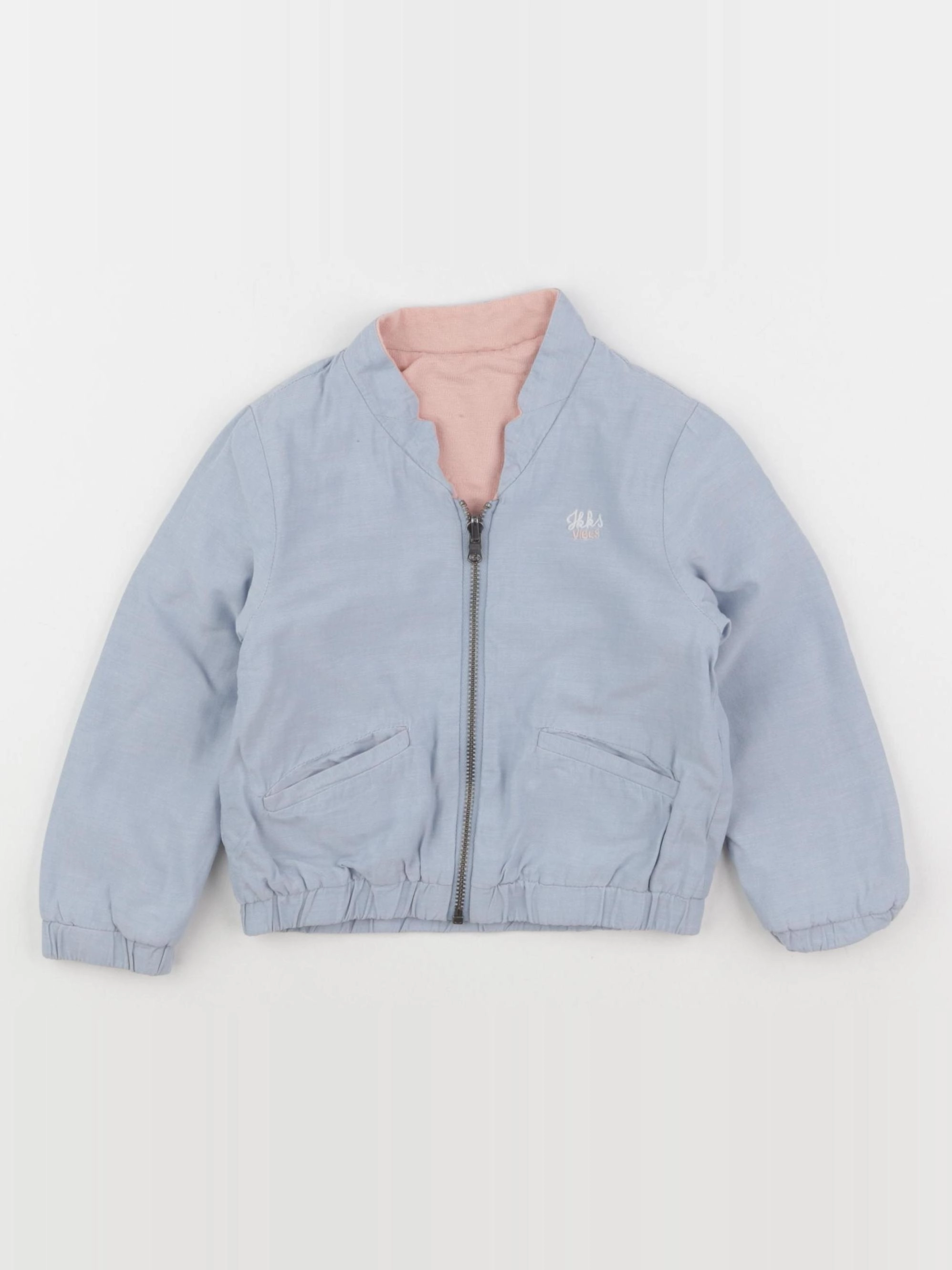 IKKS - veste réversible bleu - 2 ans