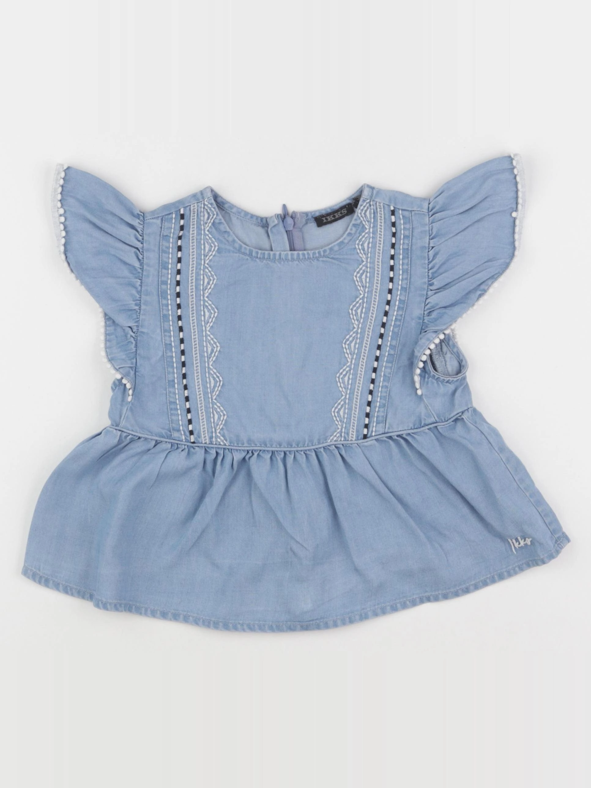 IKKS - blouse bleu - 4 ans