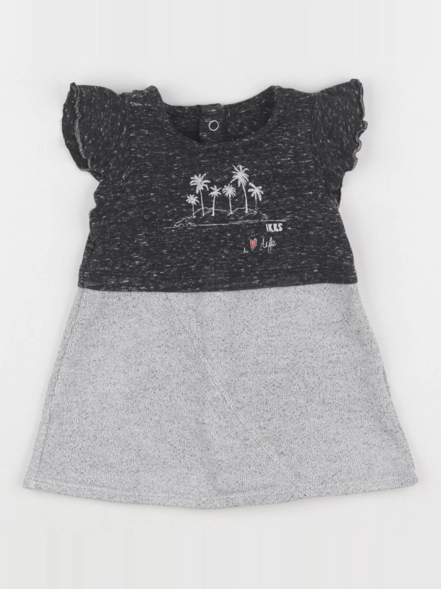 IKKS - robe gris - 3 mois
