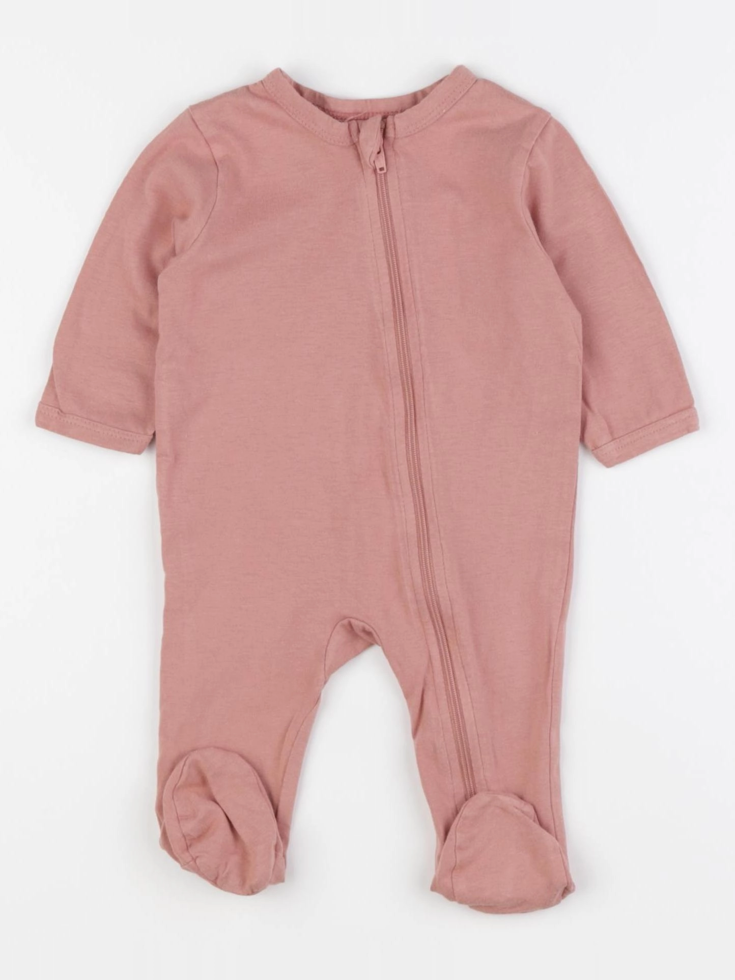 Vertbaudet - pyjama coton rose - 3 mois