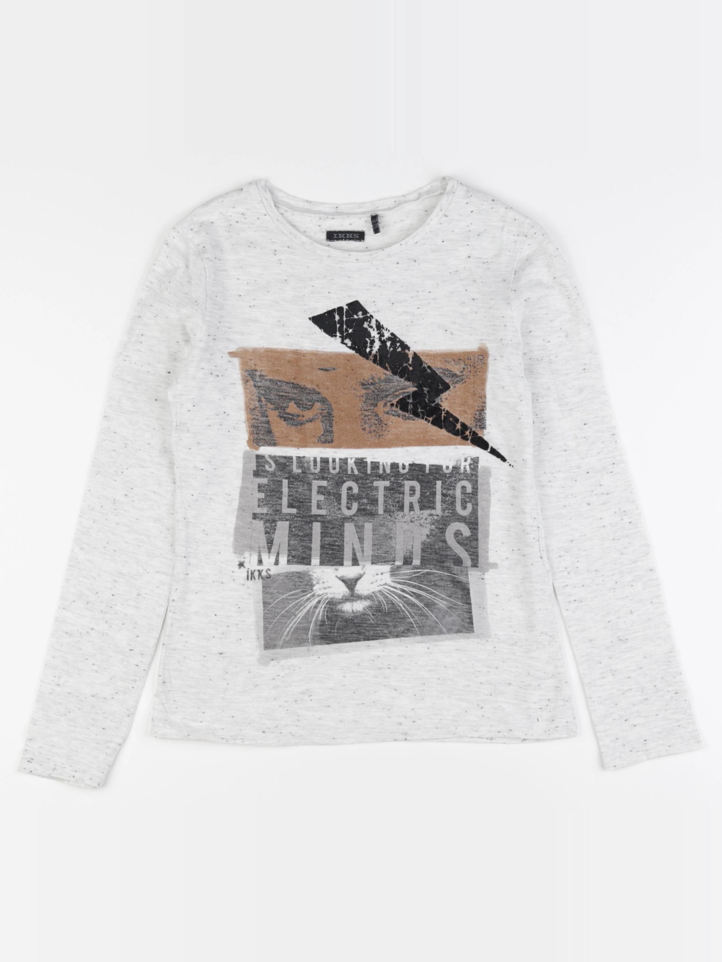 IKKS - tee-shirt beige - 8 ans