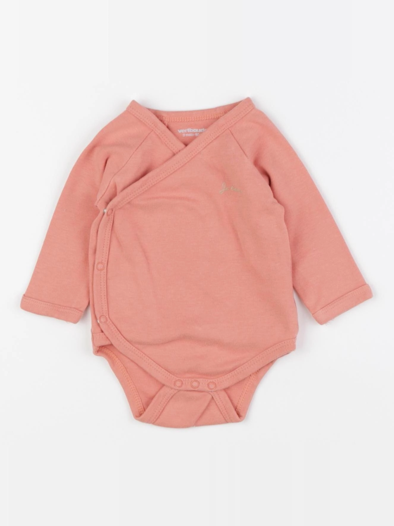 Vertbaudet - body rose - 3 mois