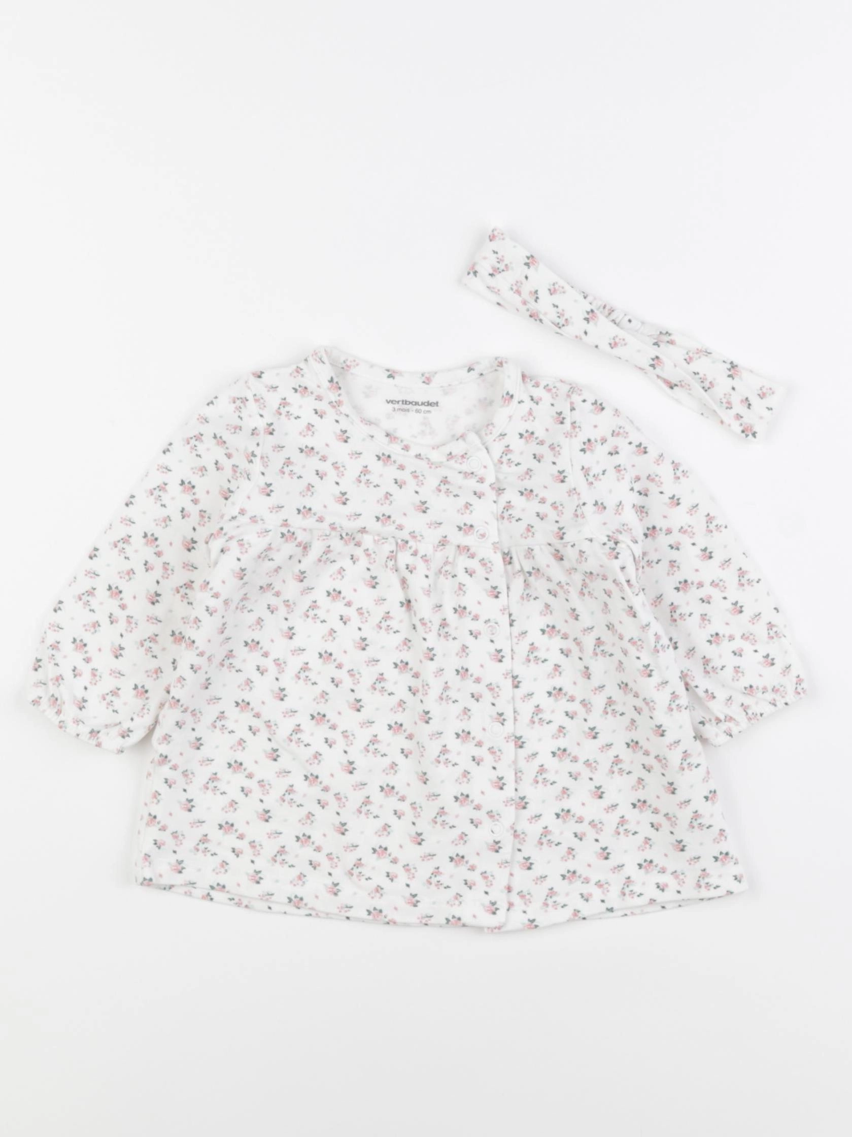 Vertbaudet - robe multicolore - 3 mois