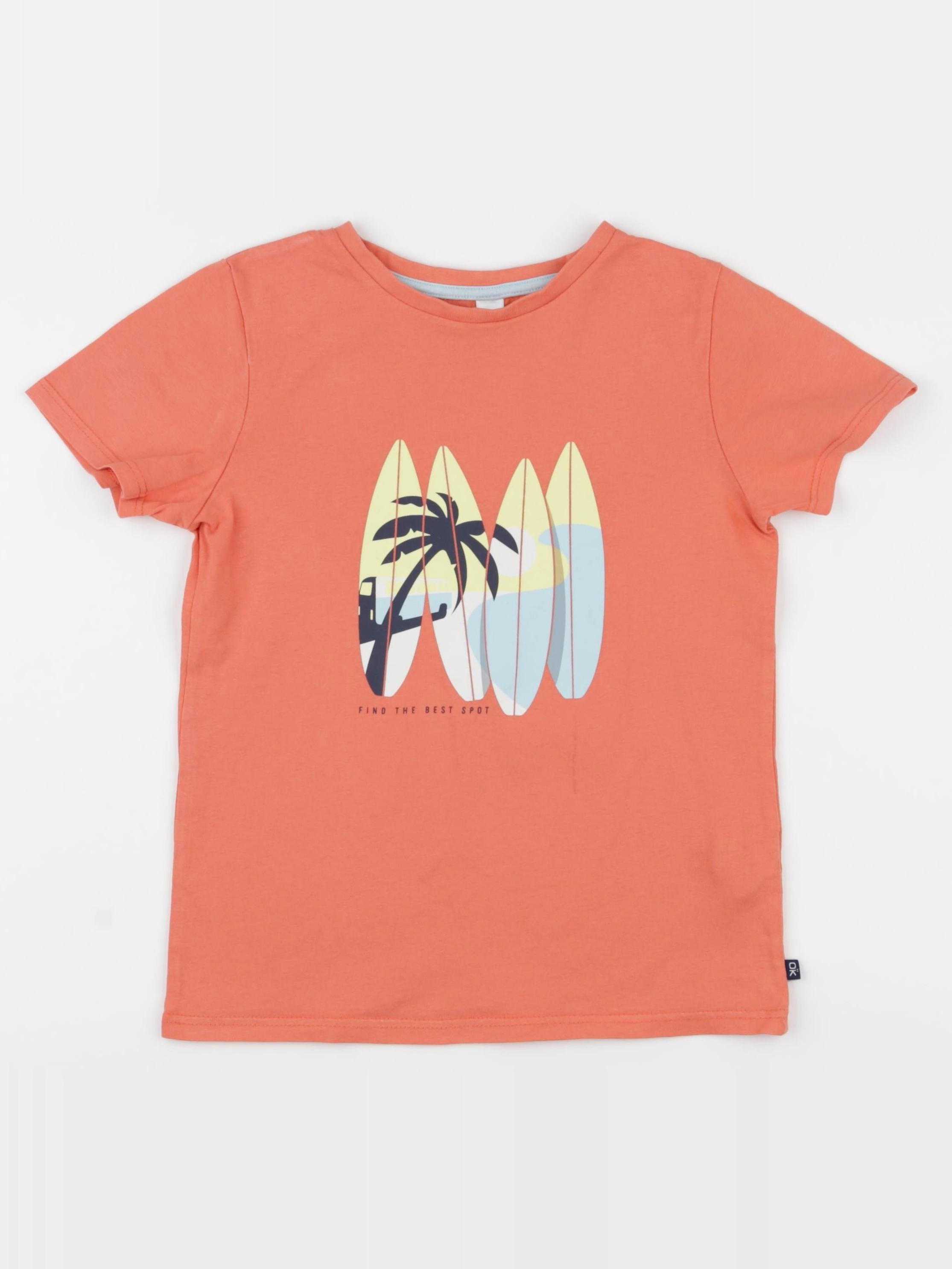 Okaidi - tee-shirt orange - 8 ans