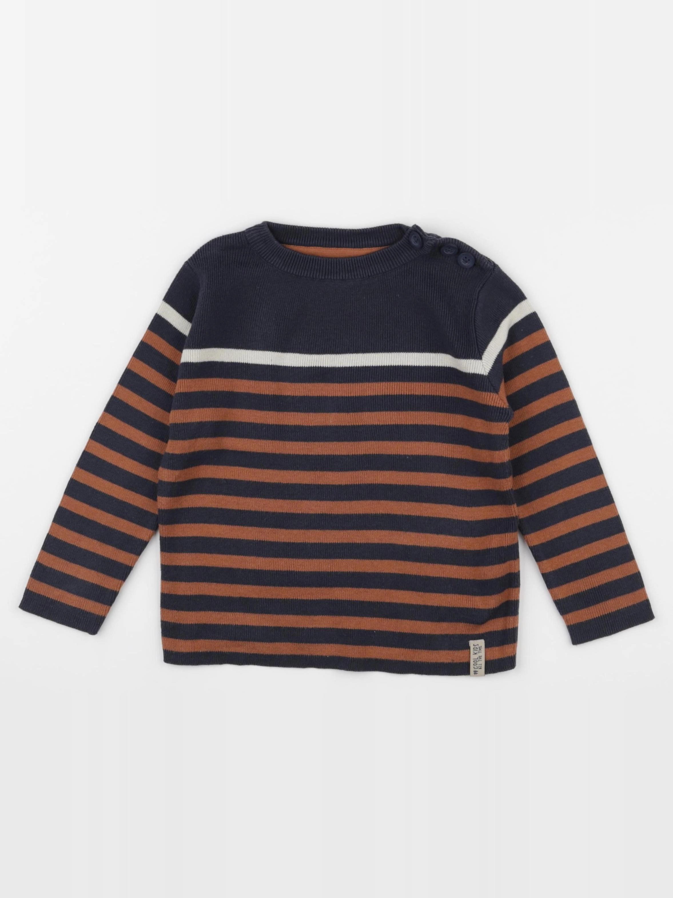 Vertbaudet - pull marron - 3 ans