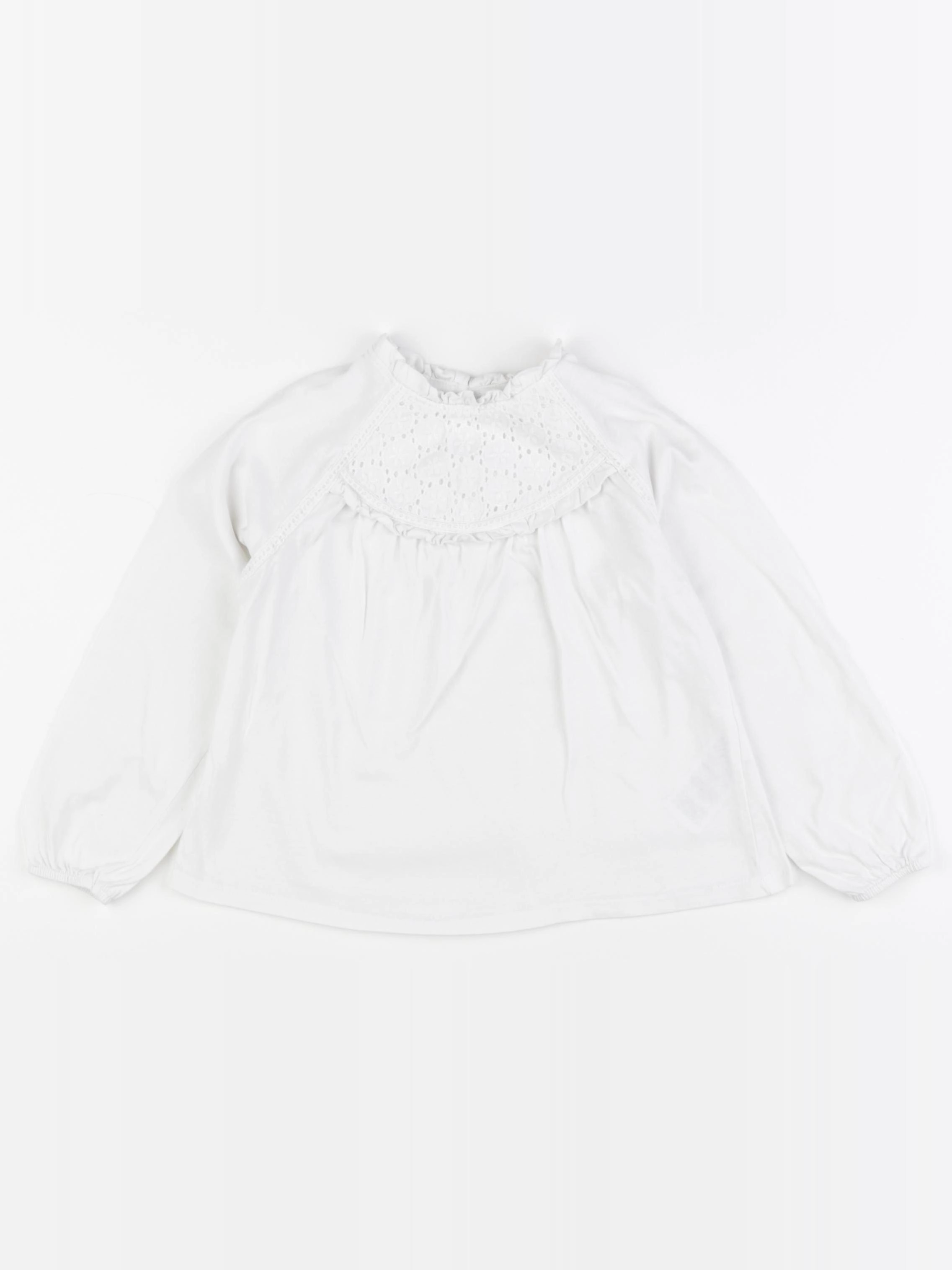 Vertbaudet - tee-shirt blanc - 4 ans