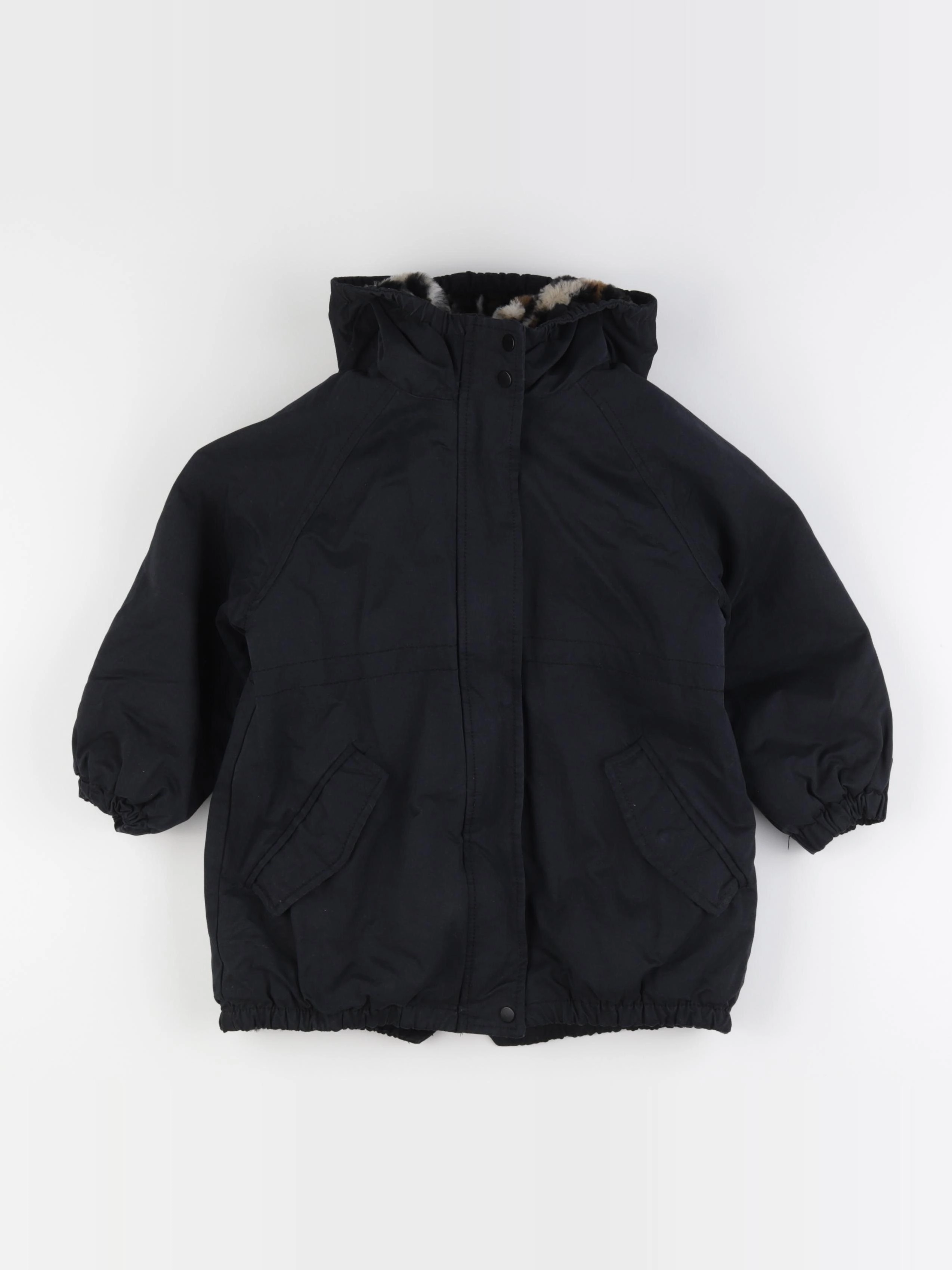 Vertbaudet - parka noir - 5 ans