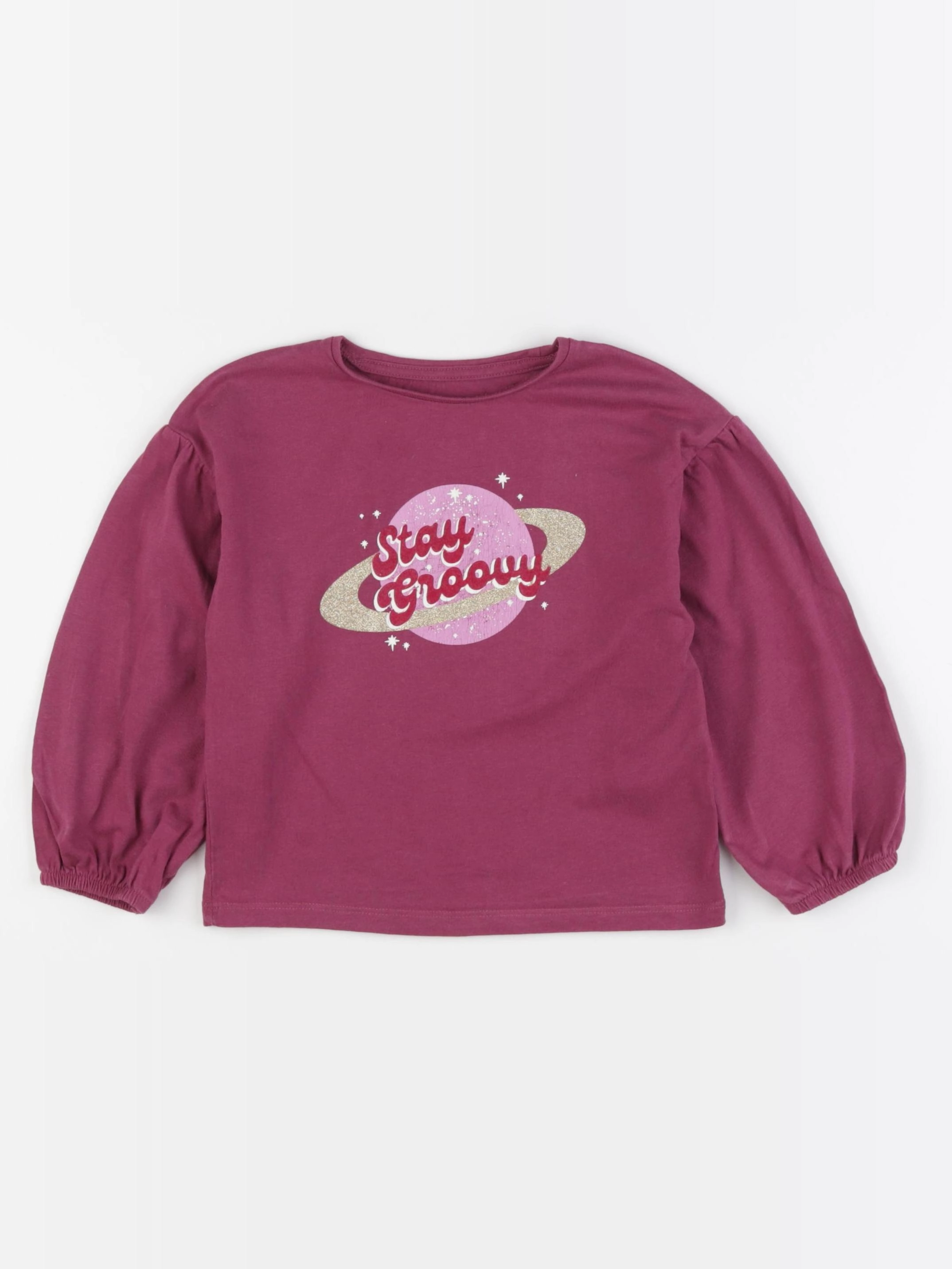 Vertbaudet - tee-shirt rose - 4 ans