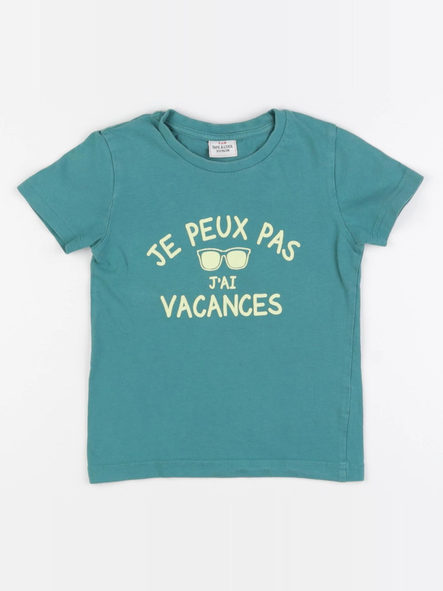Tape à l'oeil - tee-shirt vert - 3 ans