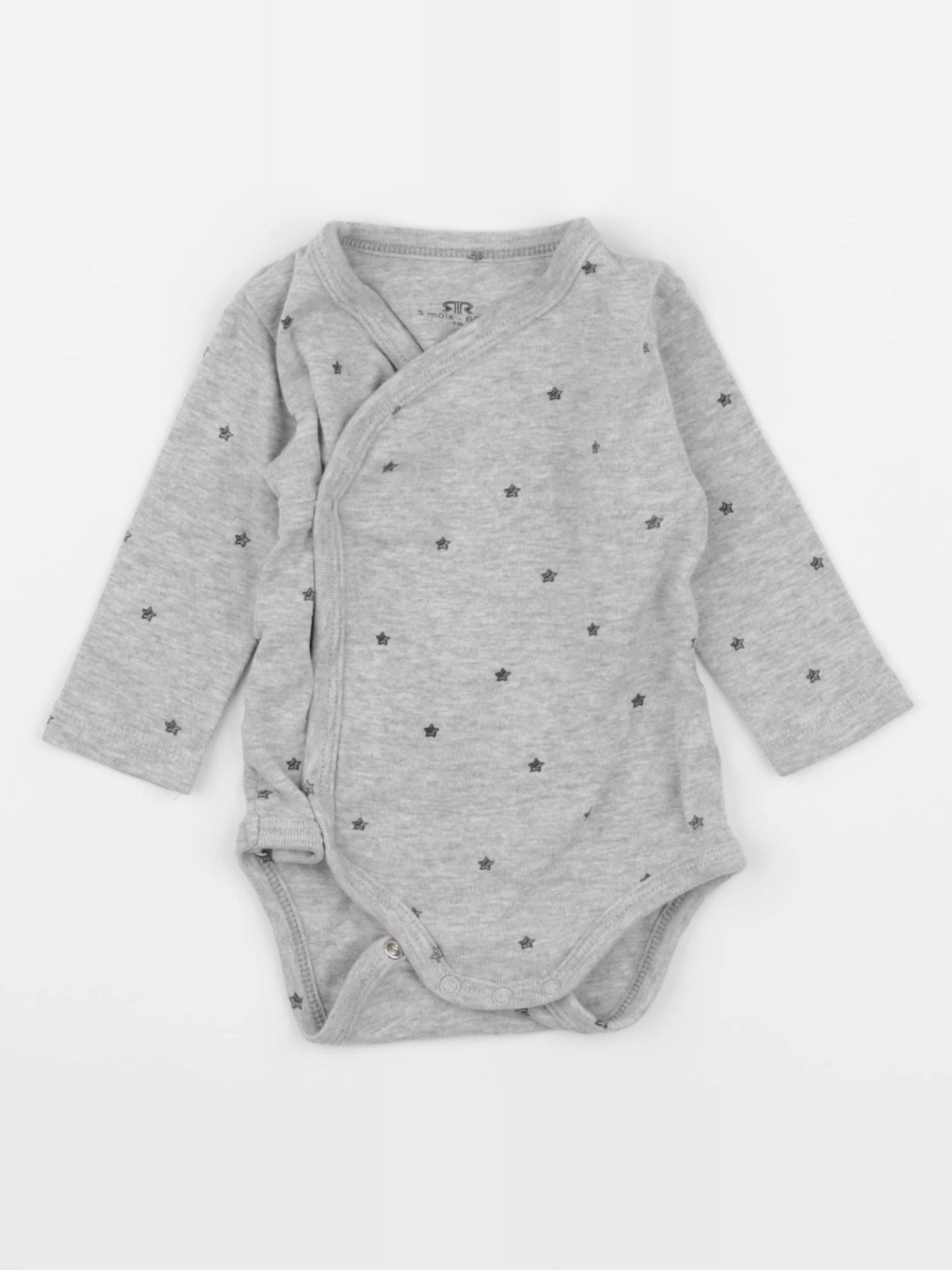 La Redoute - body gris - 3 mois