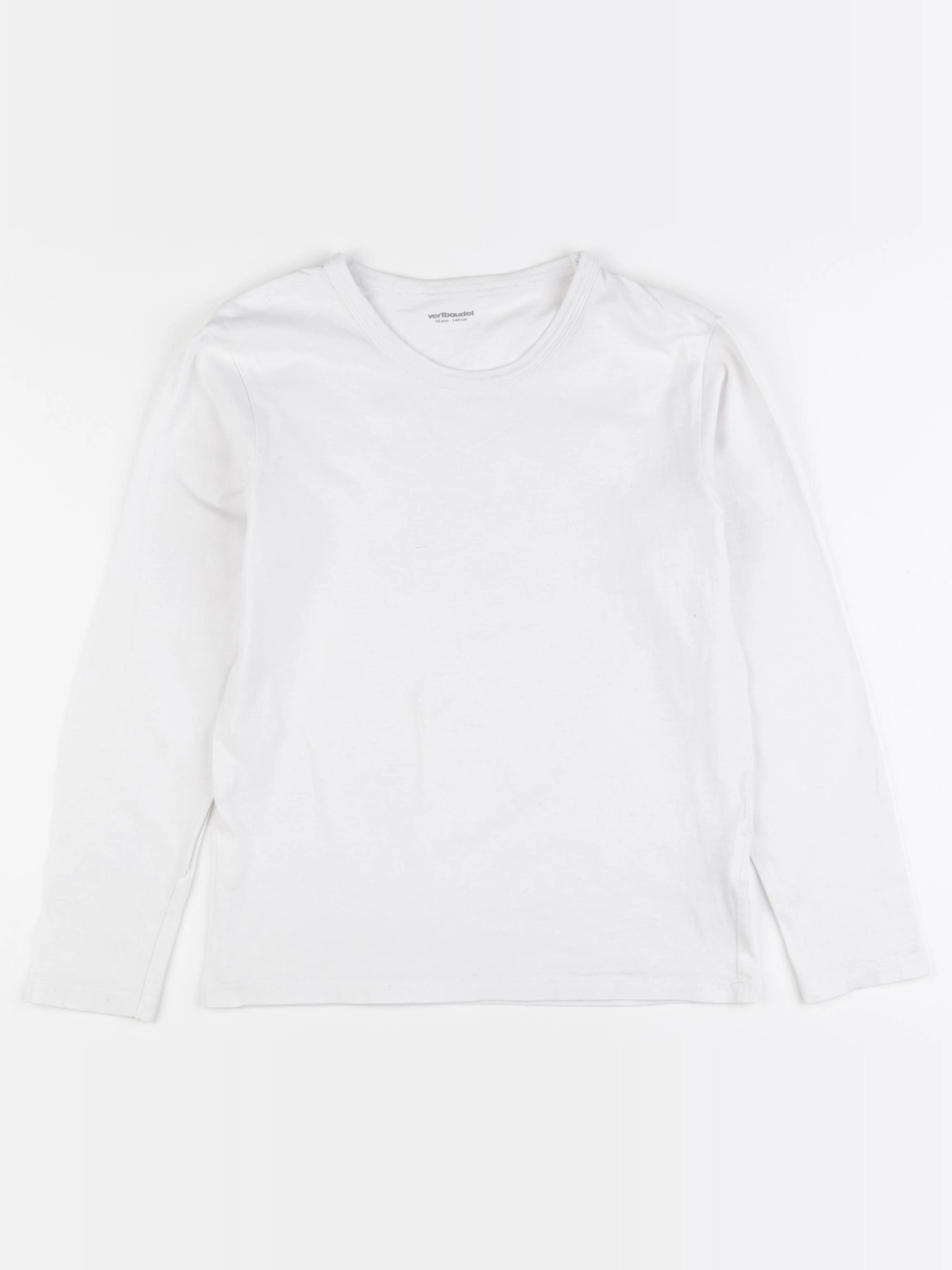 Vertbaudet - tee-shirt blanc - 10 ans