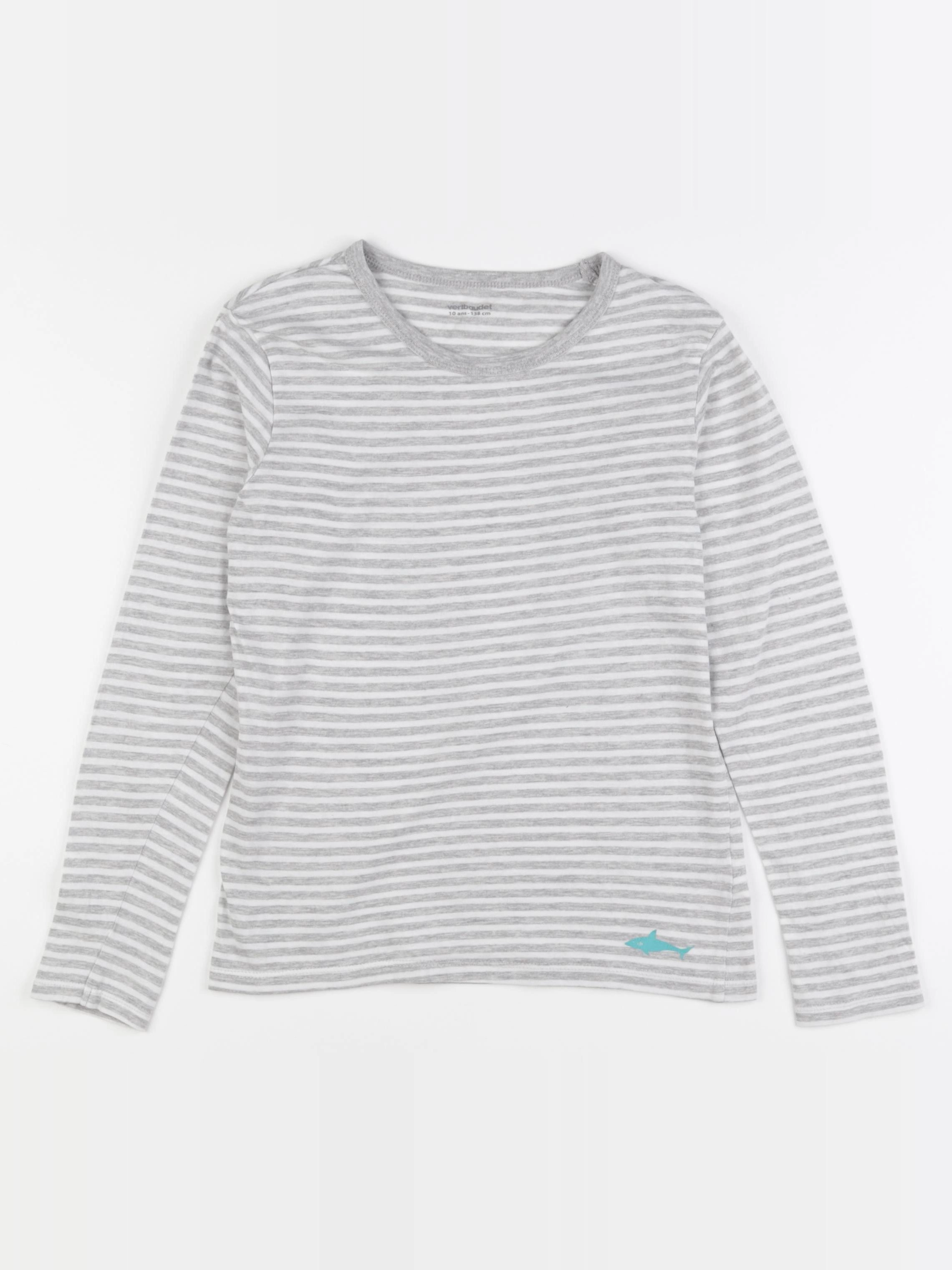 Vertbaudet - tee-shirt beige - 10 ans