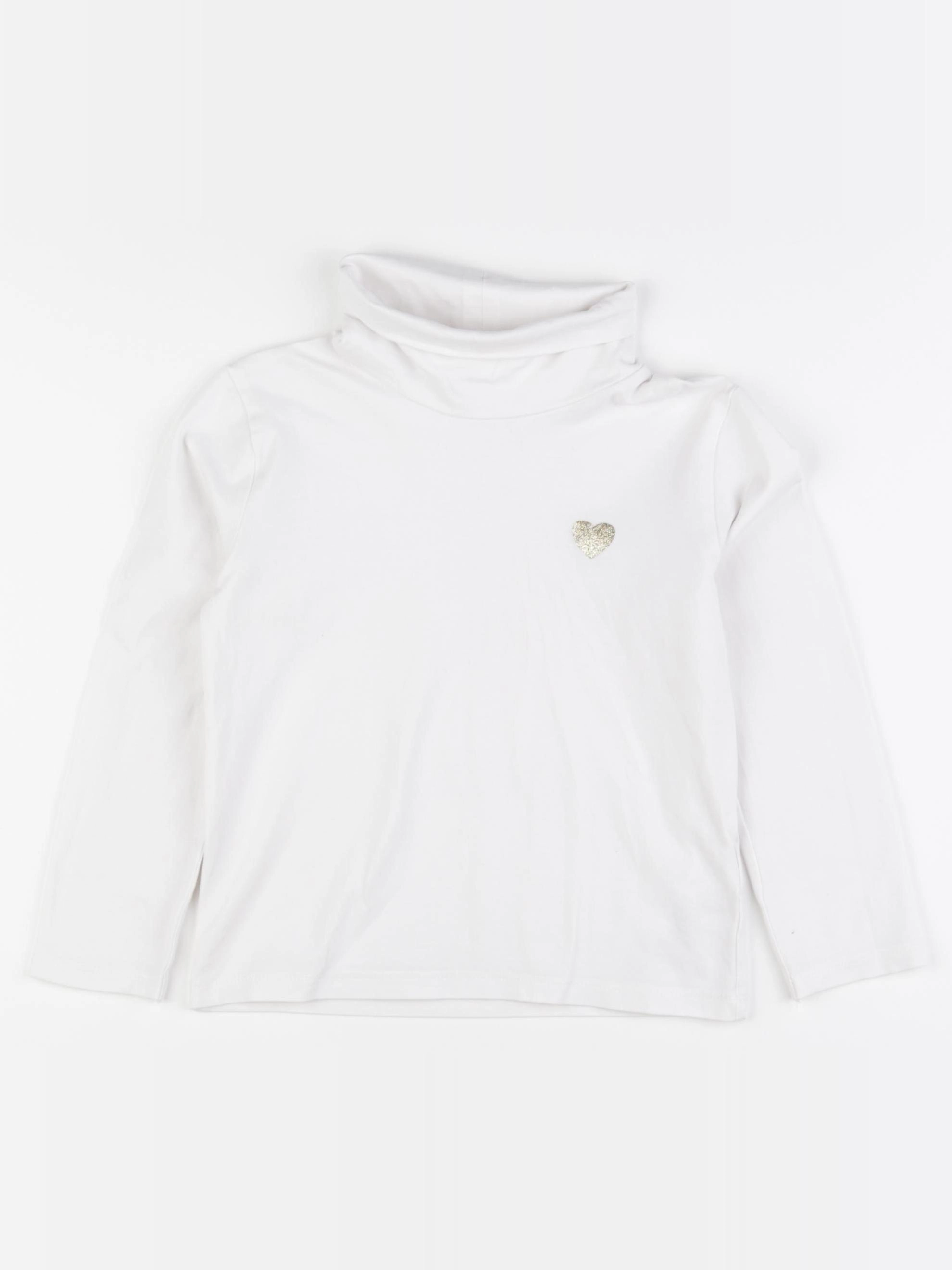 Vertbaudet - sous-pull blanc - 6 ans
