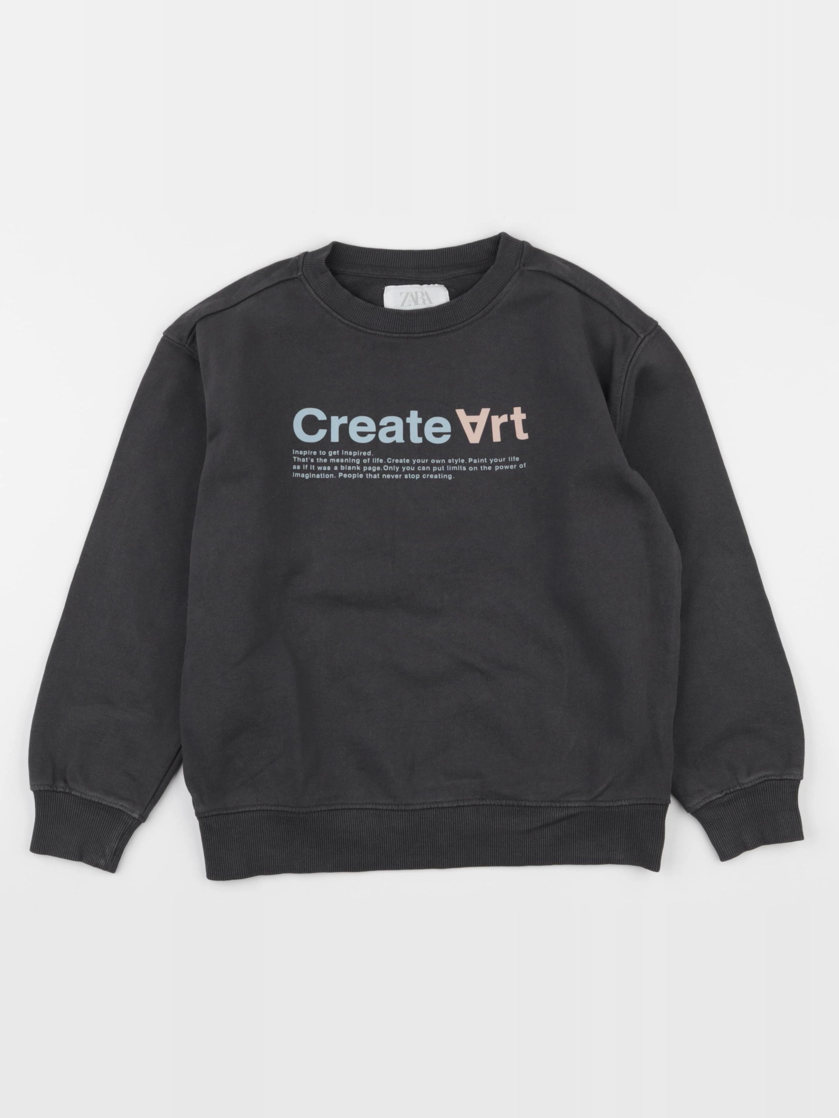 Zara - sweat gris - 9 ans