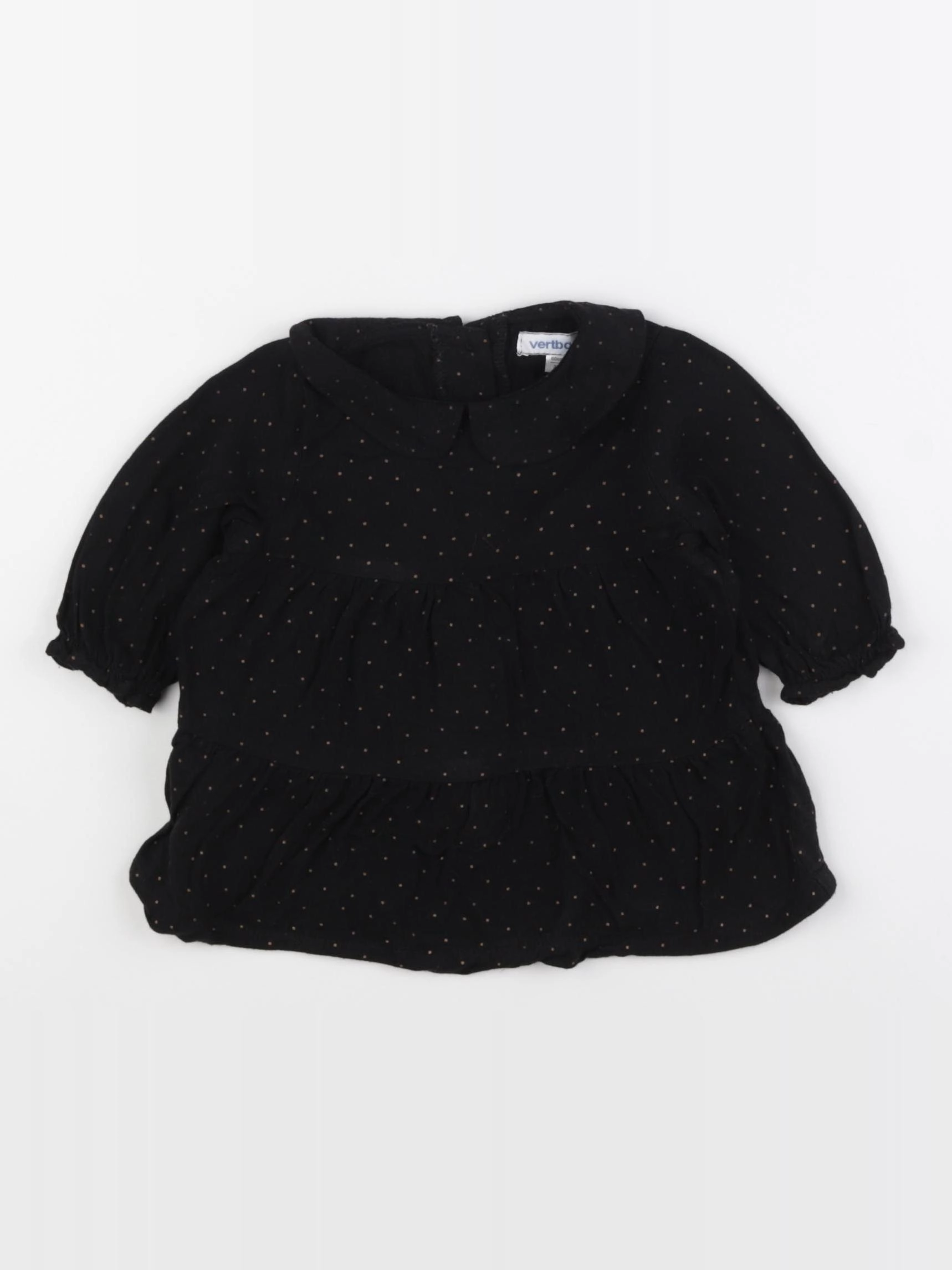 Vertbaudet - robe noir - 3 mois