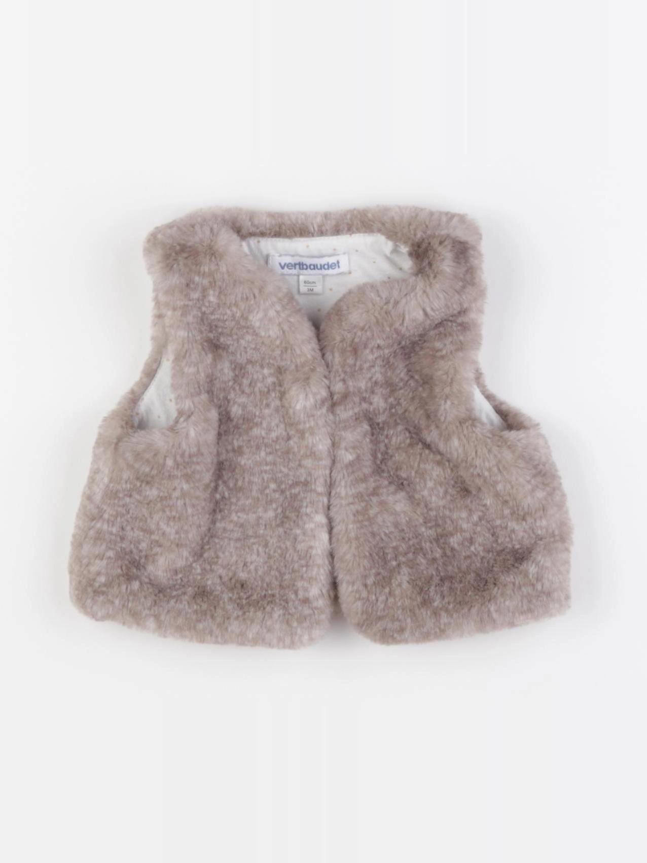 Vertbaudet - gilet marron - 3 mois